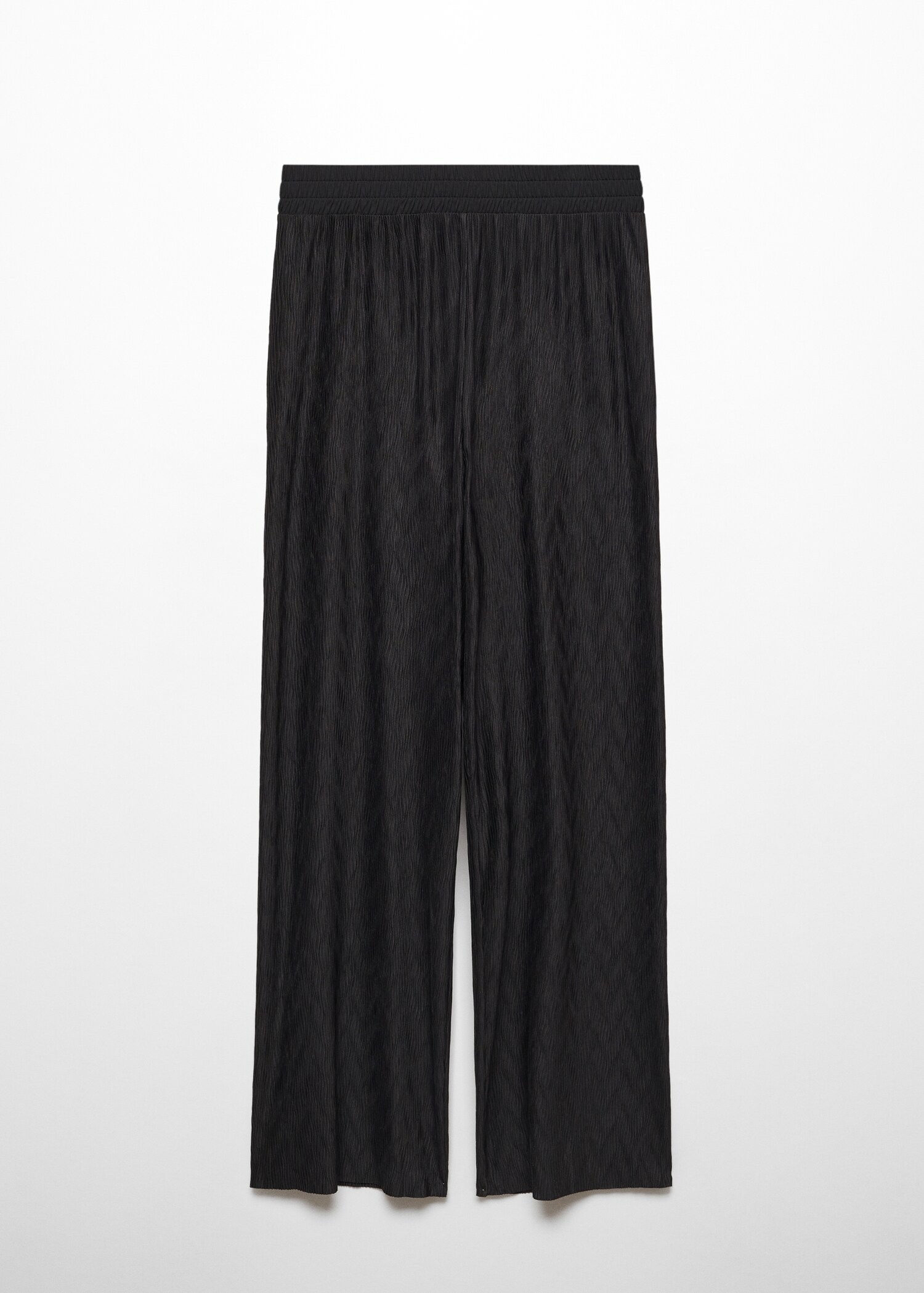 Textured wideleg pants - Article without model