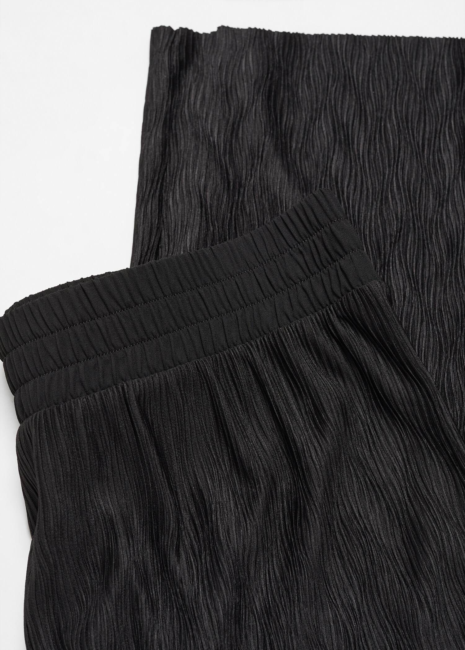 Textured wideleg pants - Details of the article 8