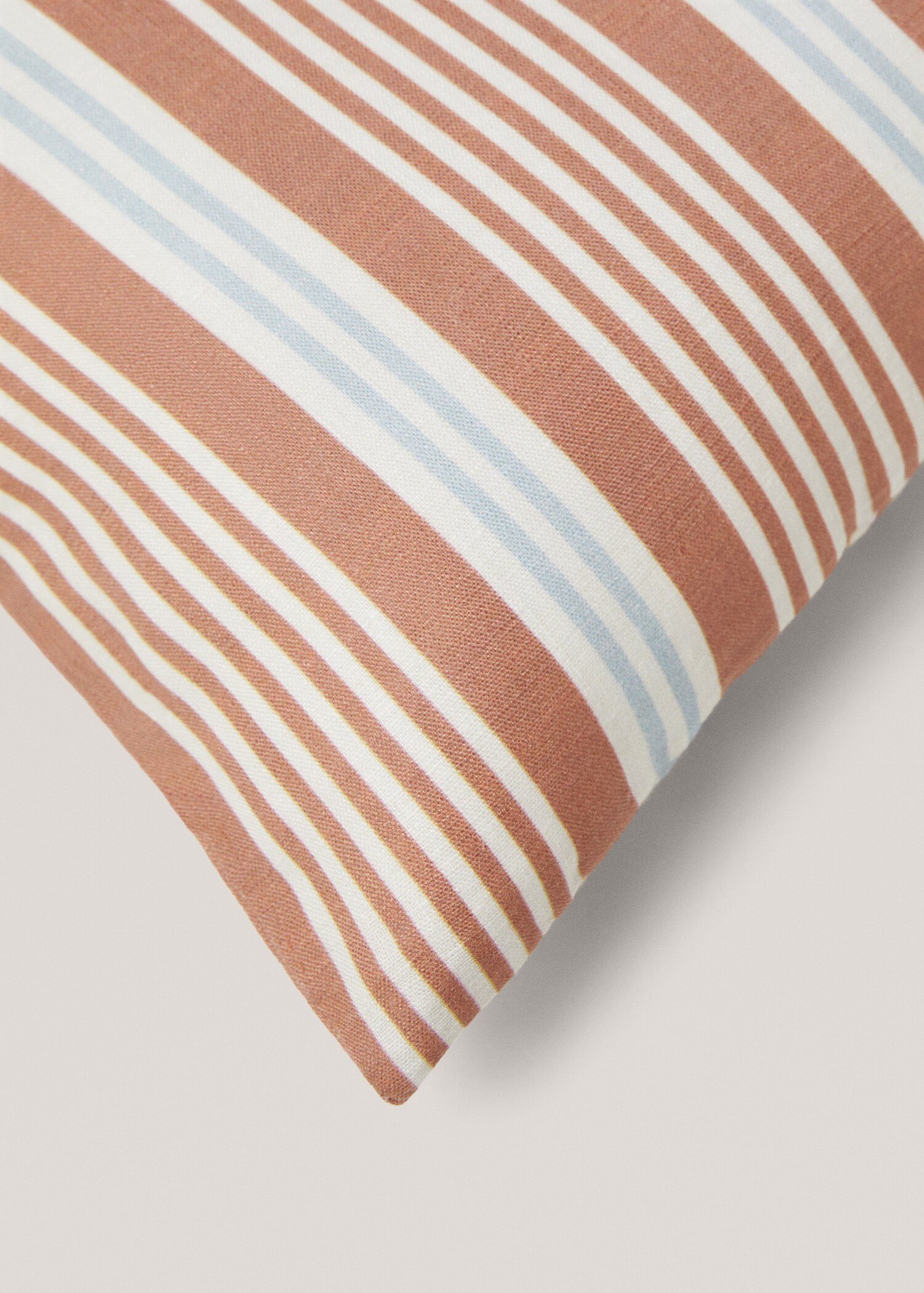 Linen woven striped cushion cover 30x50cm - Details of the article 2