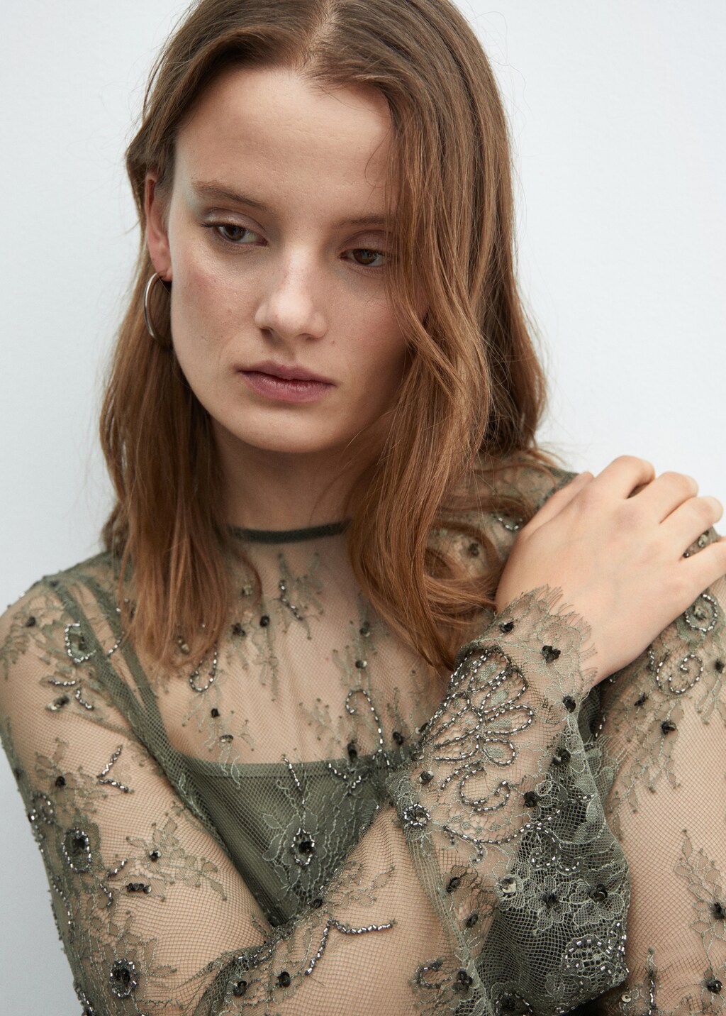 Embroidered lace dress - Women | MANGO Kosovo