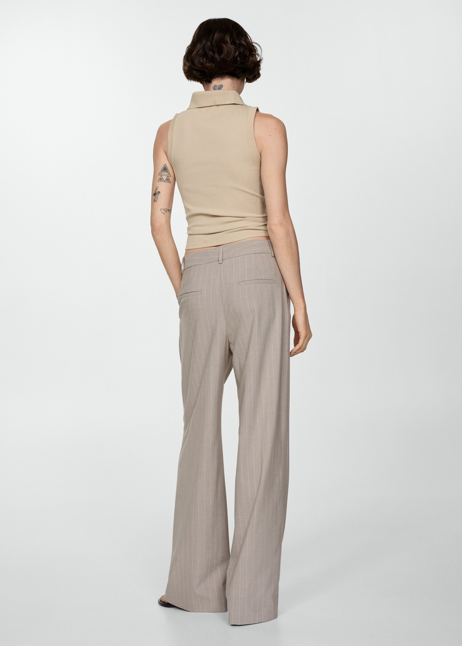 Pantalon de costume fines rayures - Verso de l’article