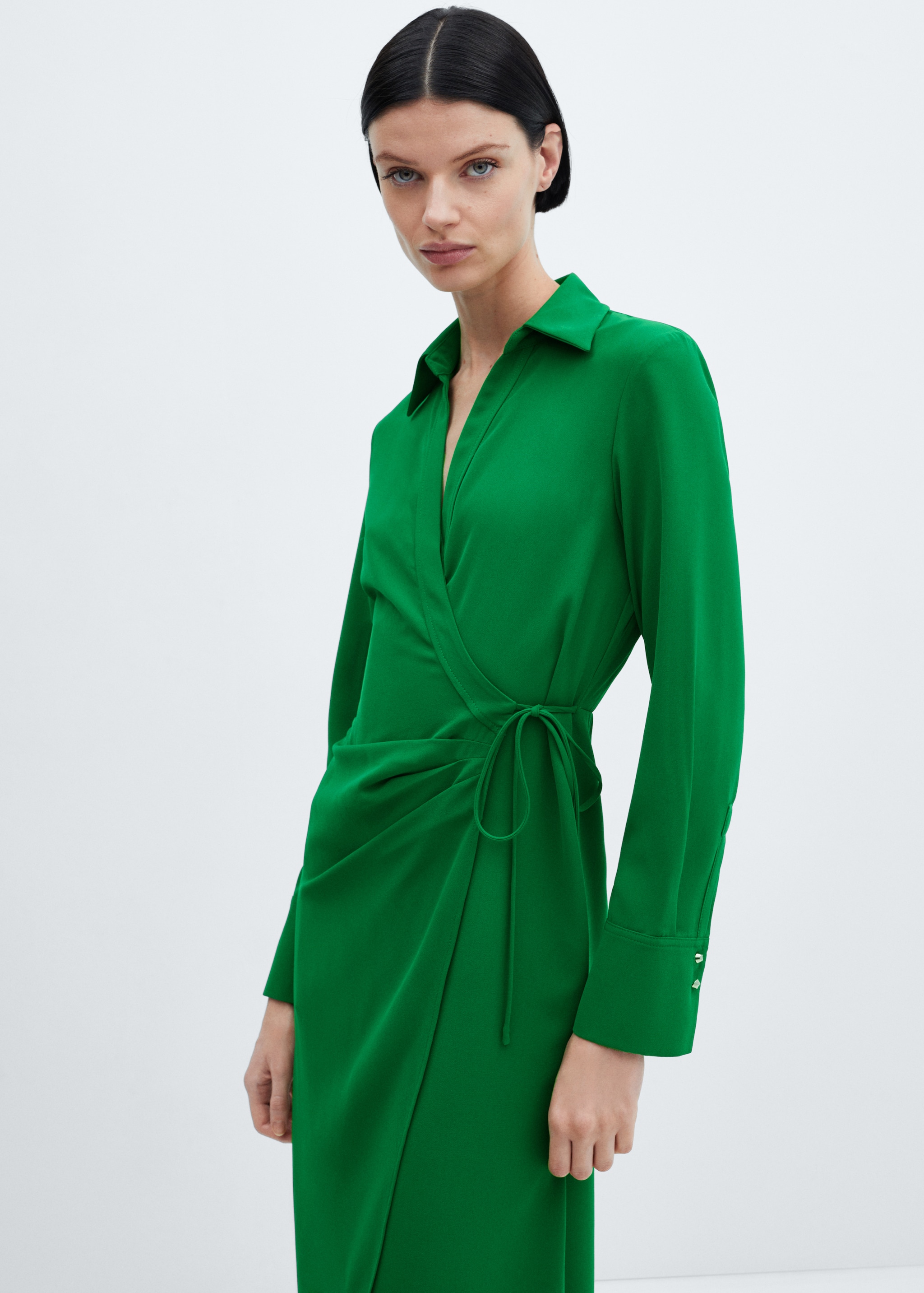 Wrap shirt dress - Main Image