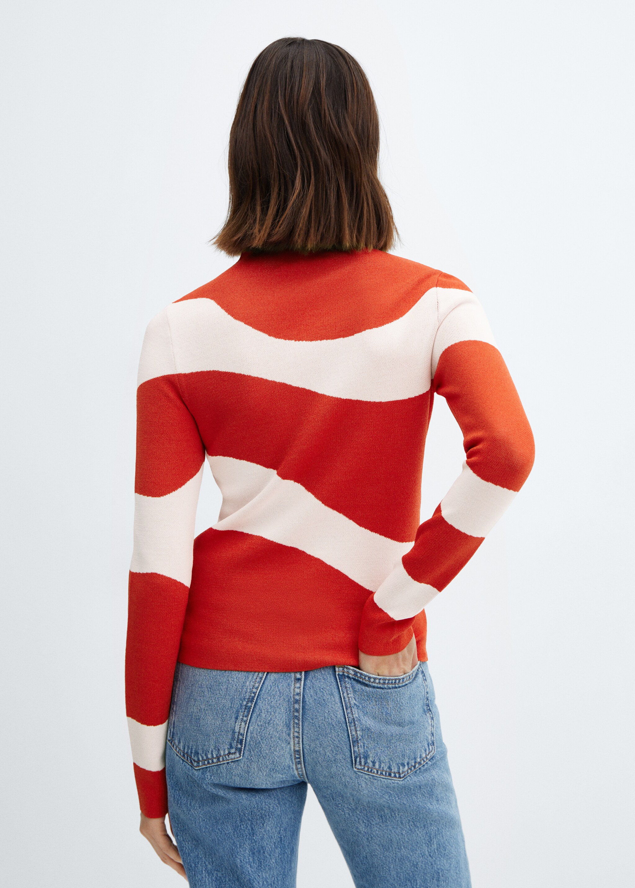 Perkins neck knitted sweater - Reverse of the article