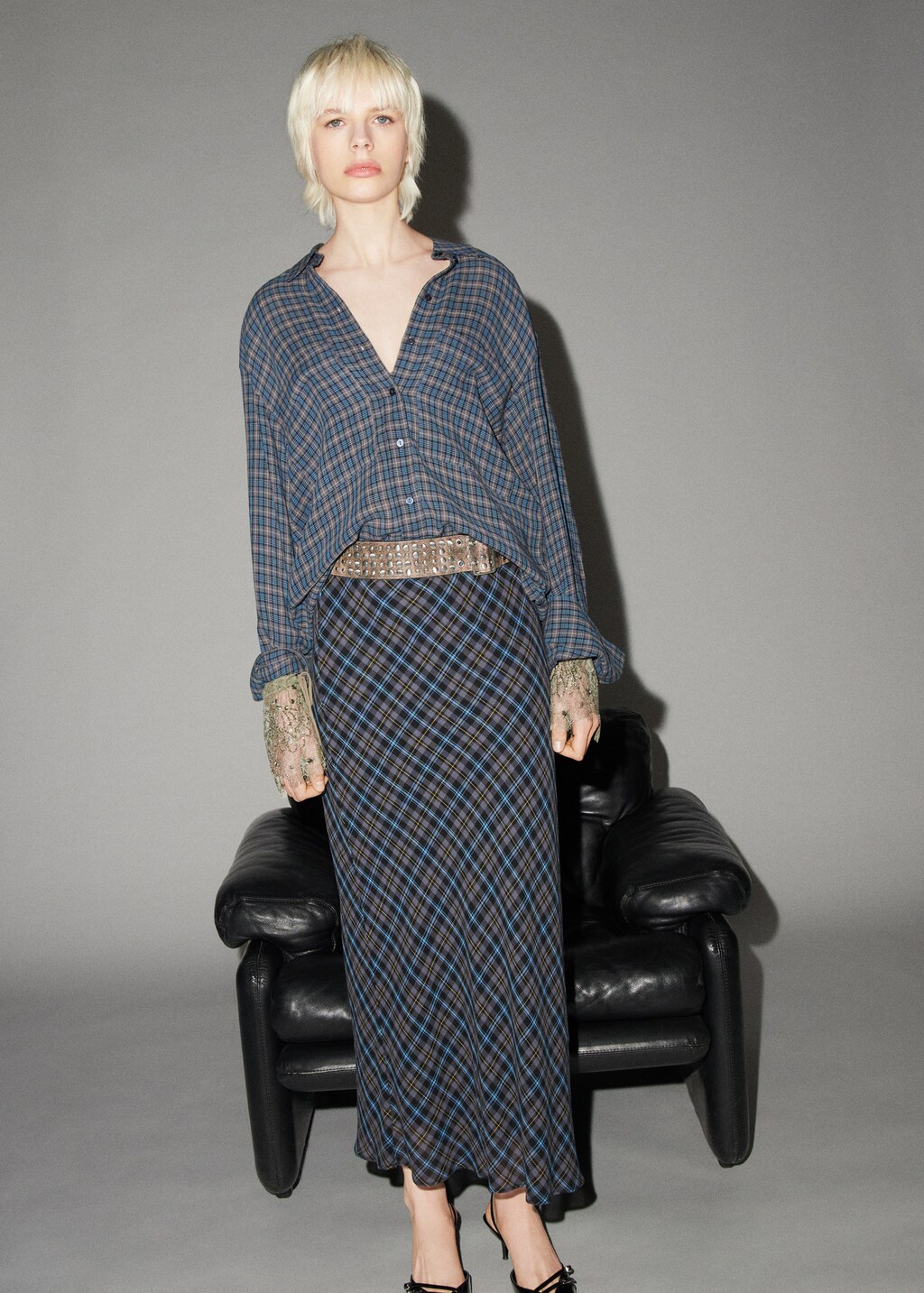 HerLipTo Orsay Plaid Skirt Set Mサイズ（herlipto