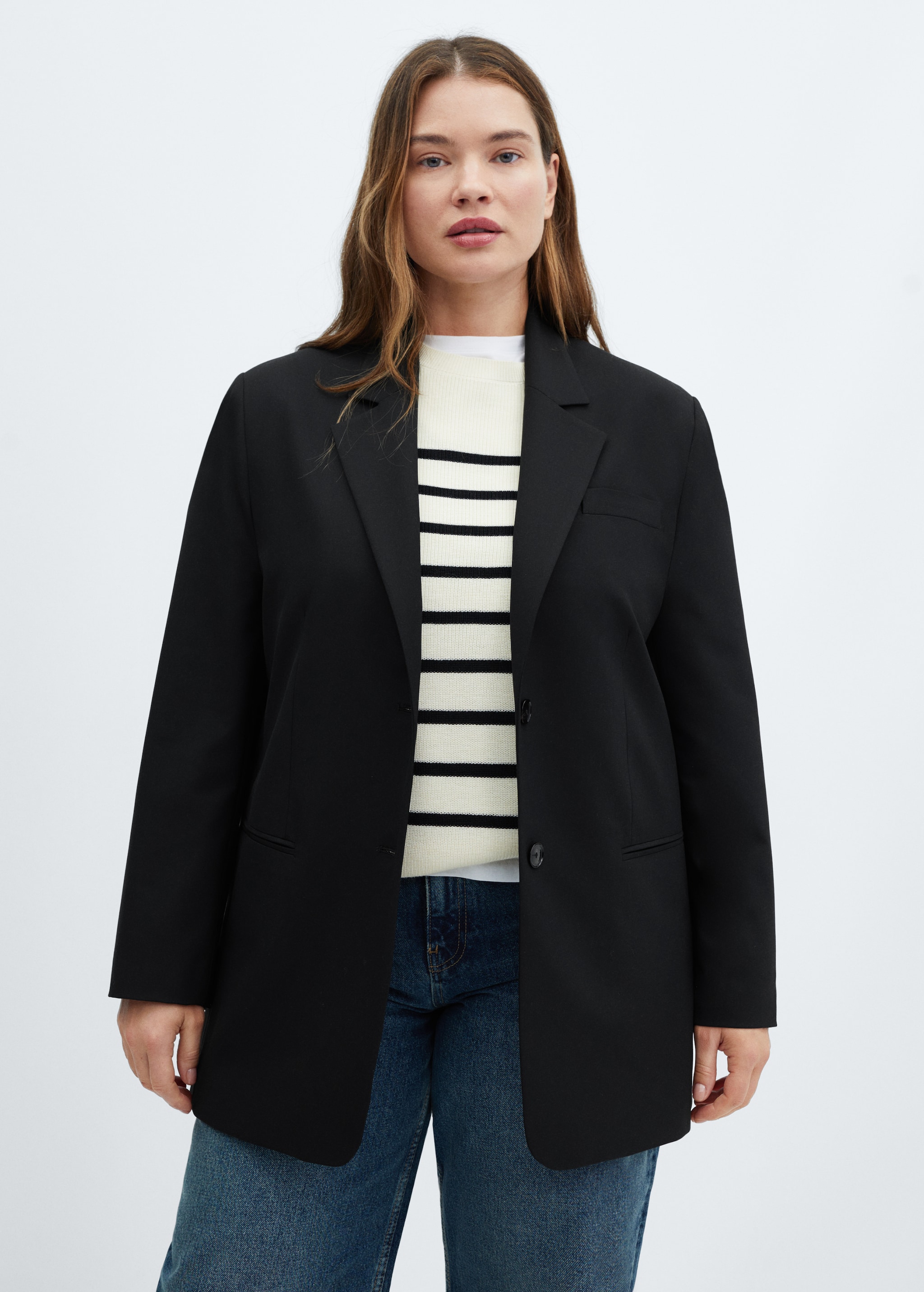 Suit jacket with buttons Women MANGO Pakistan