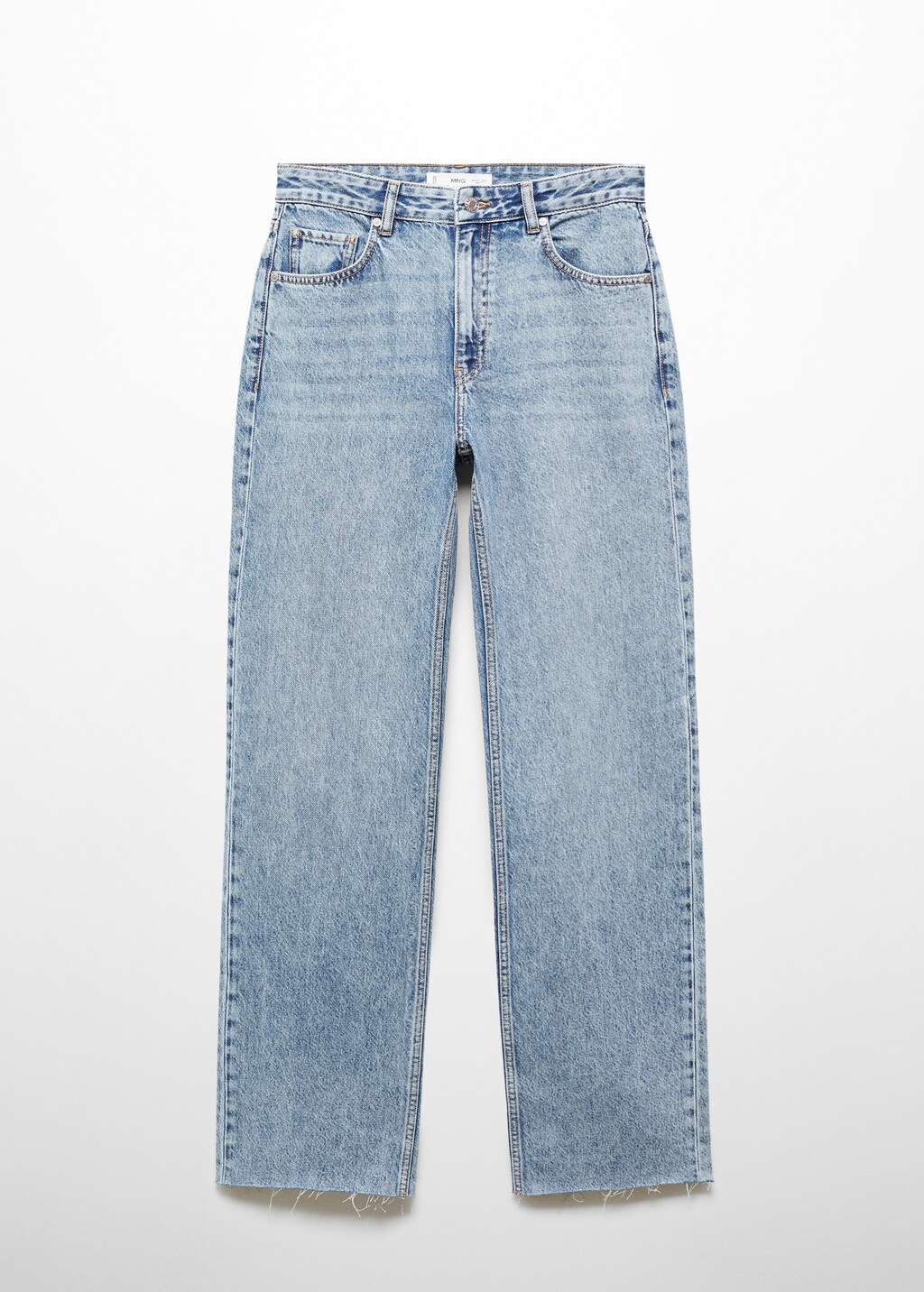 Wide leg mid-rise jeans - image 5