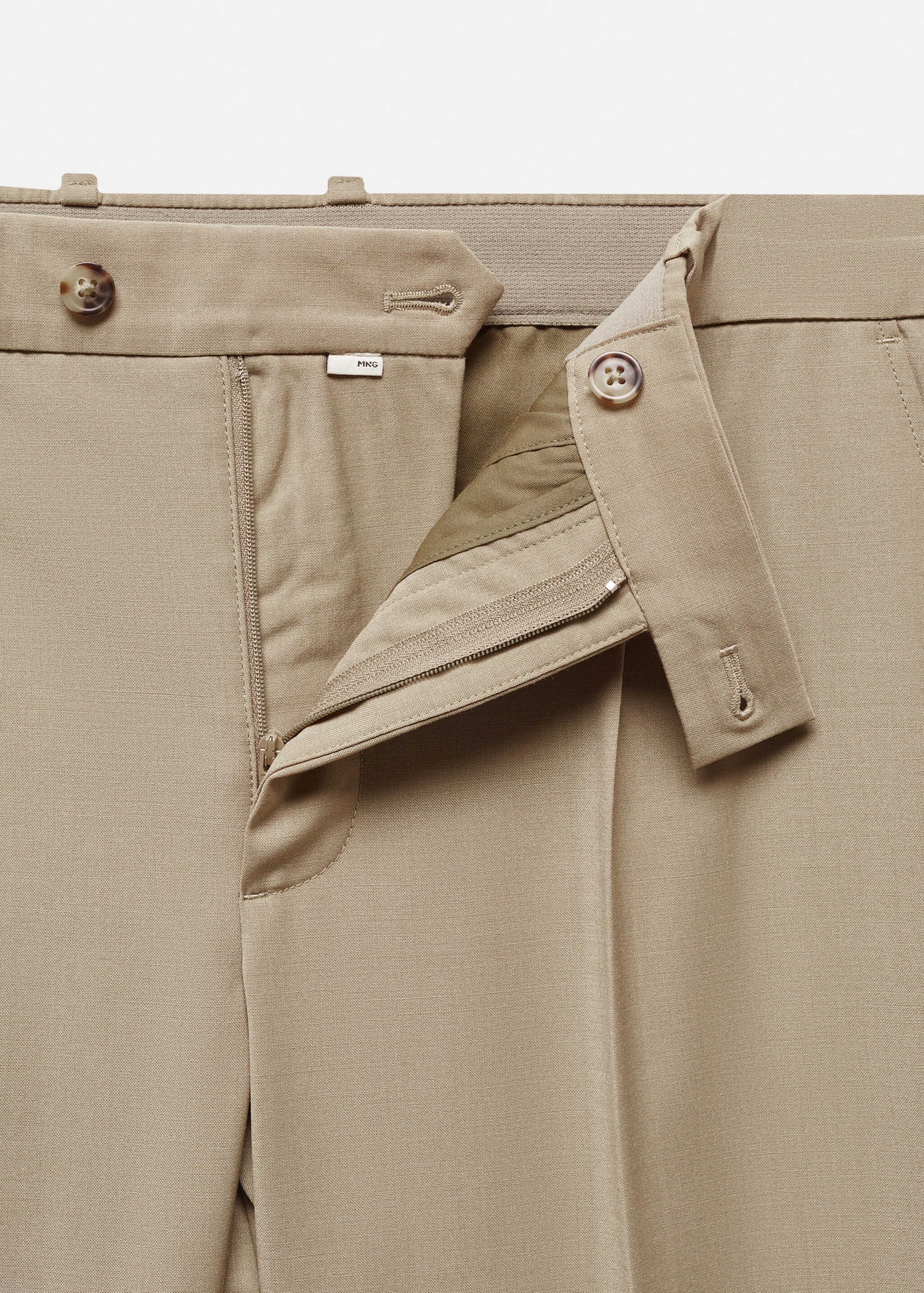 Cold wool trousers with pleat detail - Details of the article 8