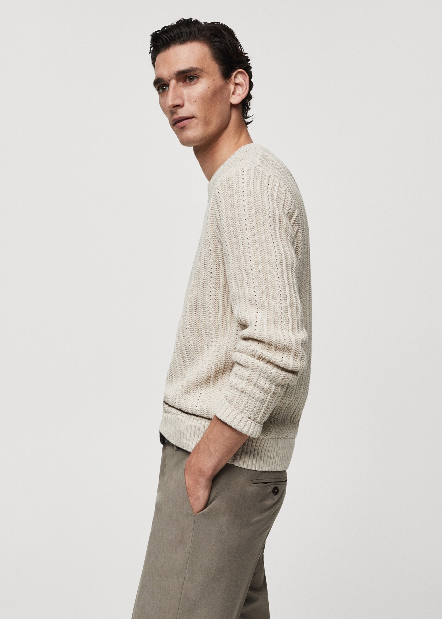 Pull-over combiné maille - Détail de l'article 2