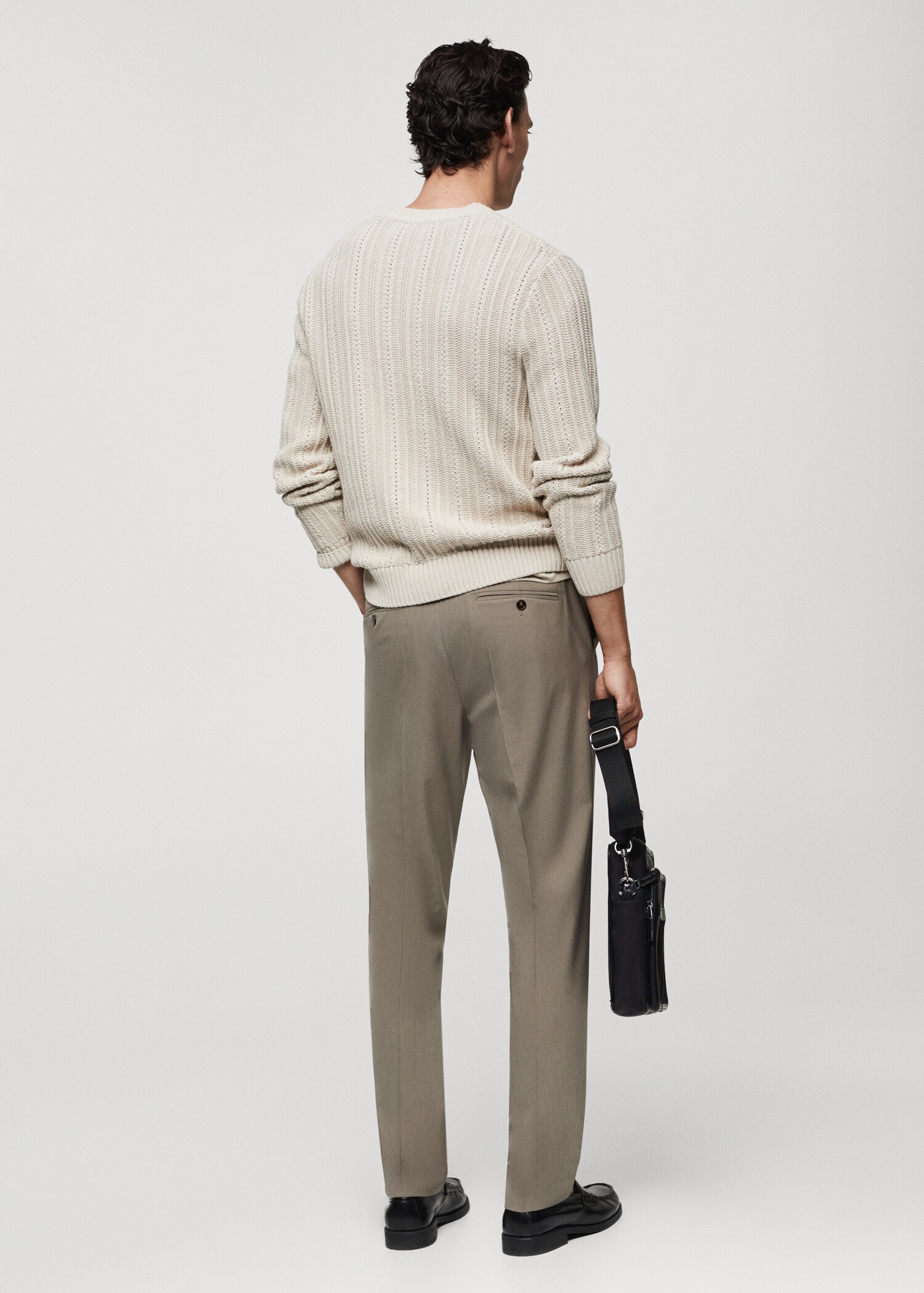 Pull-over combiné maille - Verso de l’article