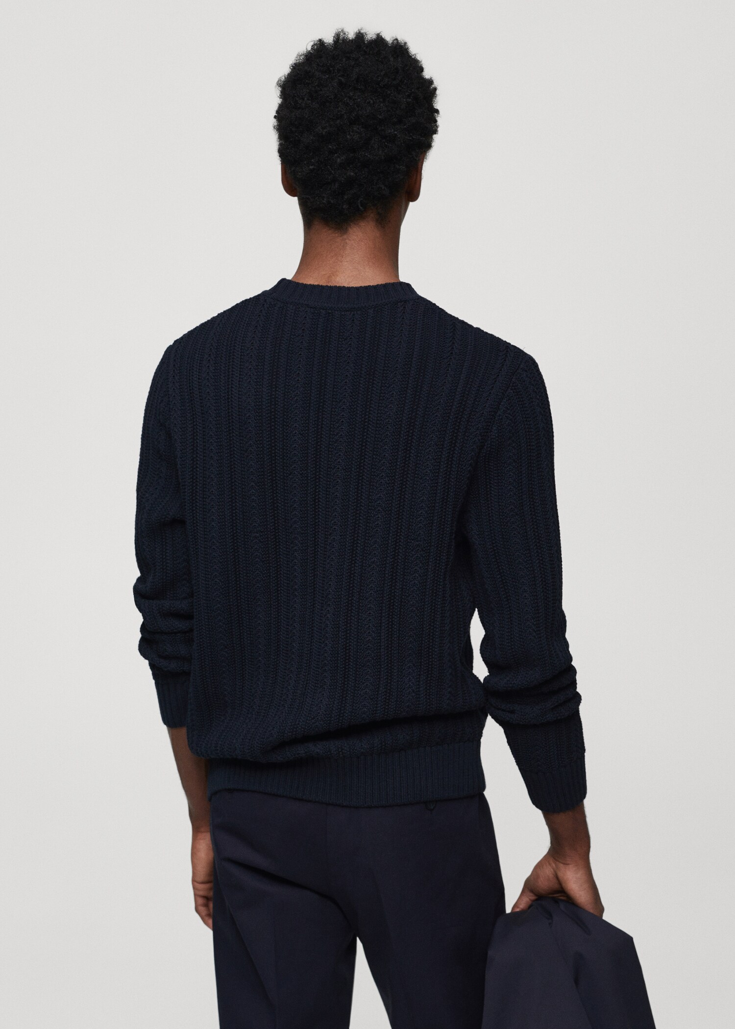 Pull-over combiné maille - Verso de l’article