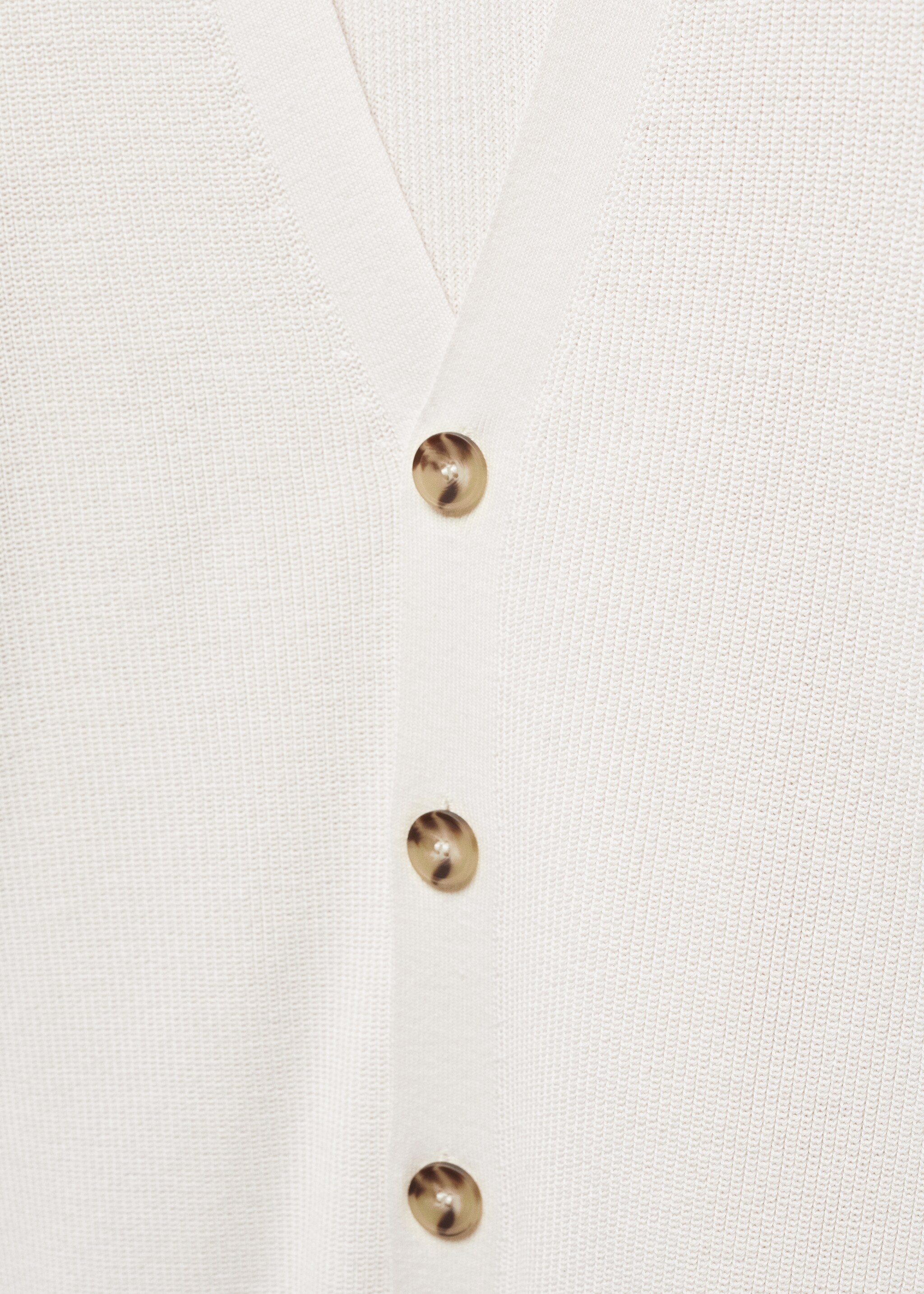Buttoned ribbed cardigan - Details of the article 8
