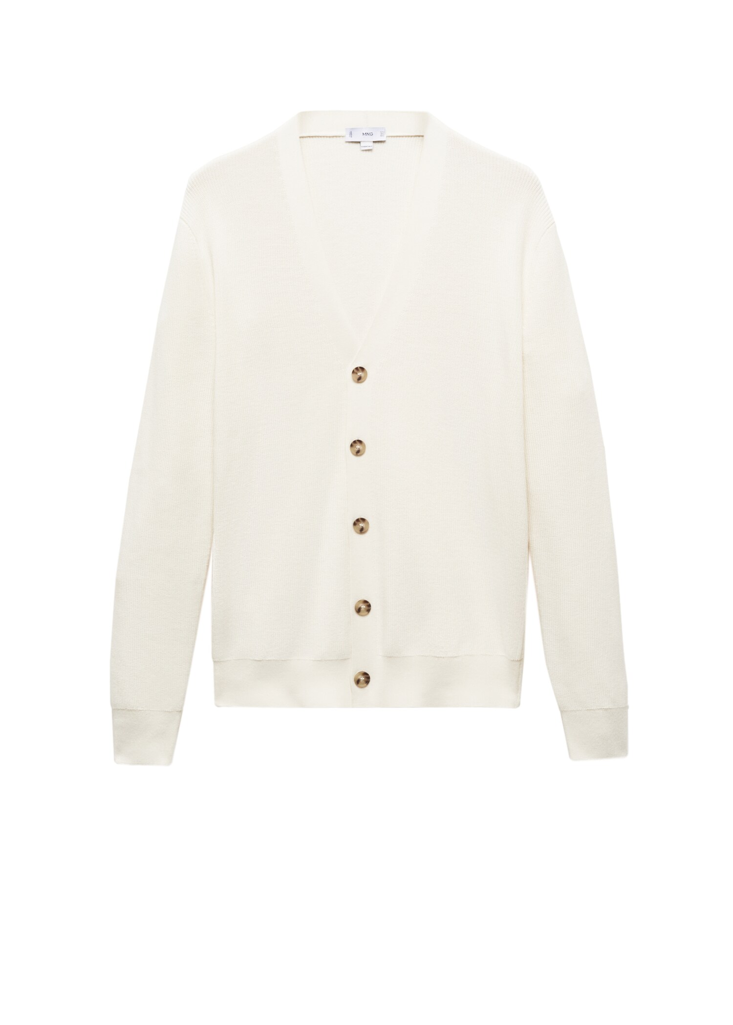 Buttoned ribbed cardigan - Details of the article 9