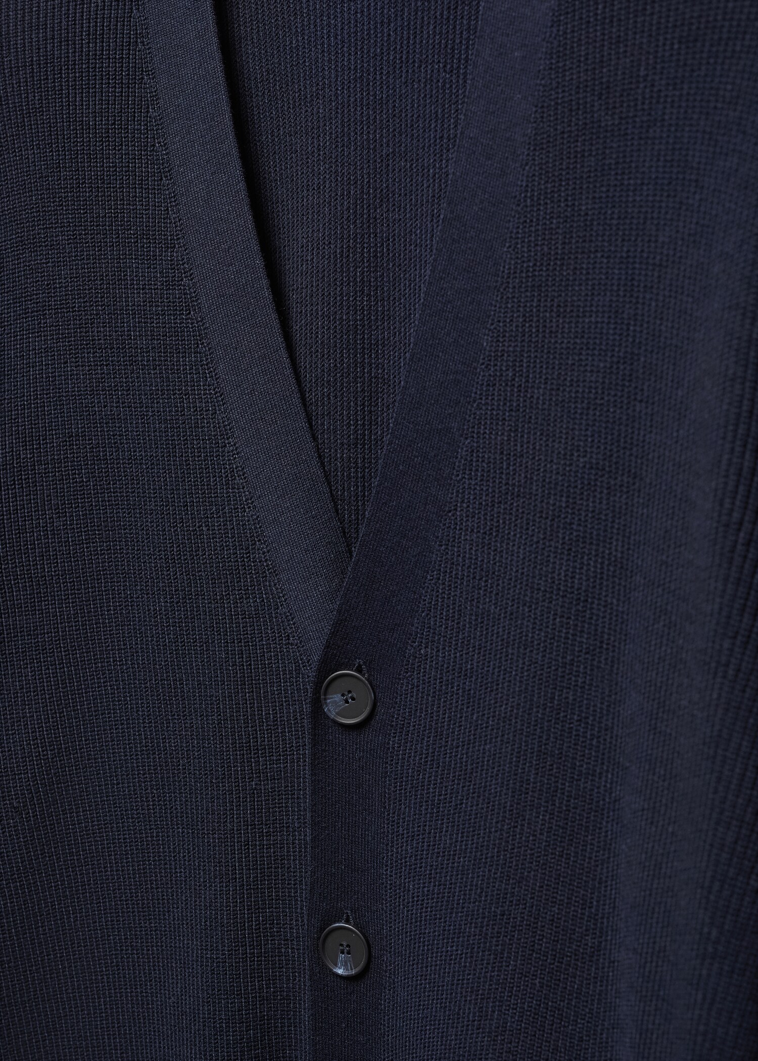 Buttoned ribbed cardigan - Details of the article 8