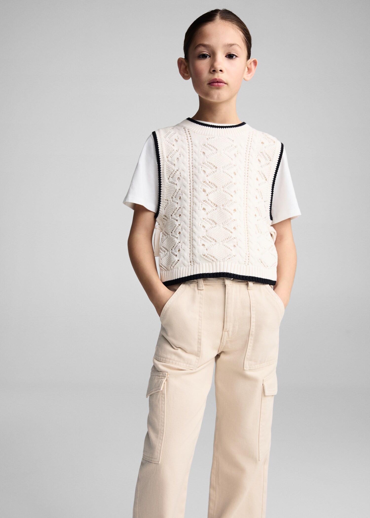 Jeans cargo bolsillos - Plano medio