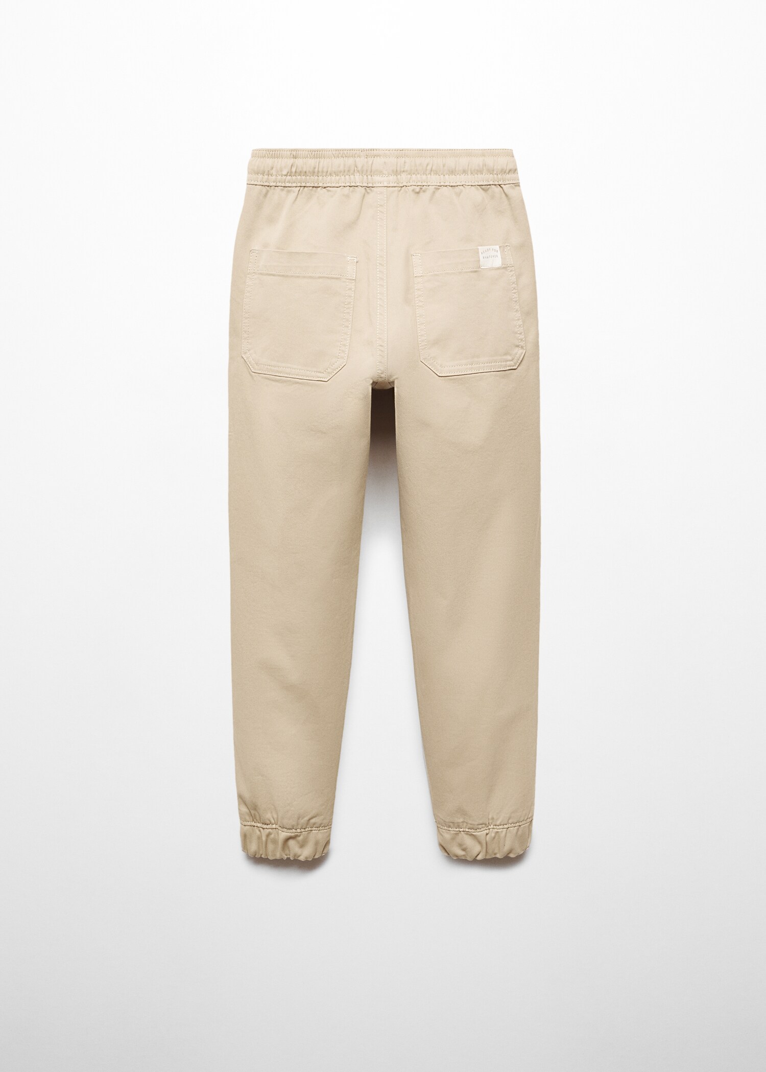 Cotton jogger-style trousers - Reverse of the article