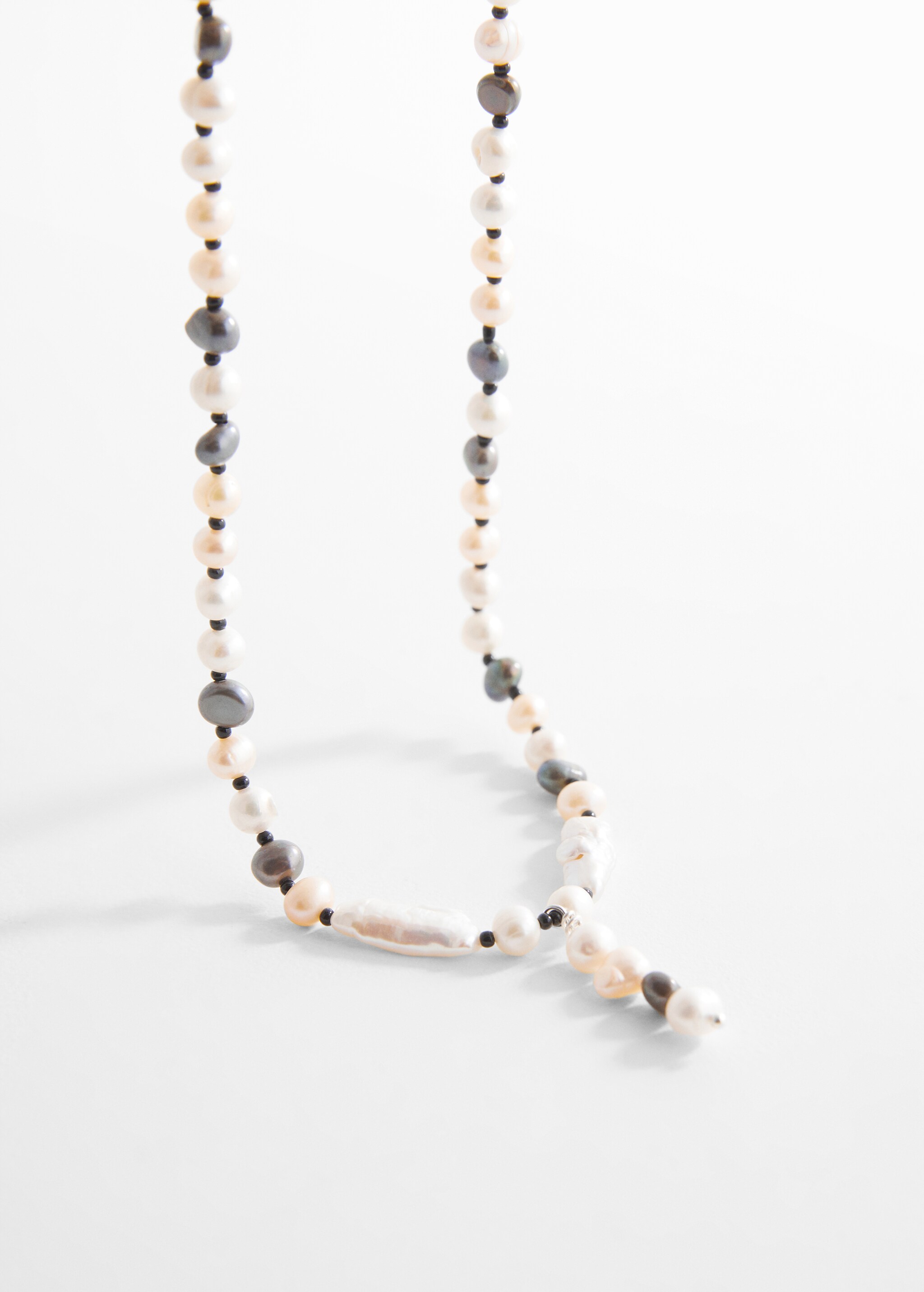 Combined natural pearl necklace - Medium plane