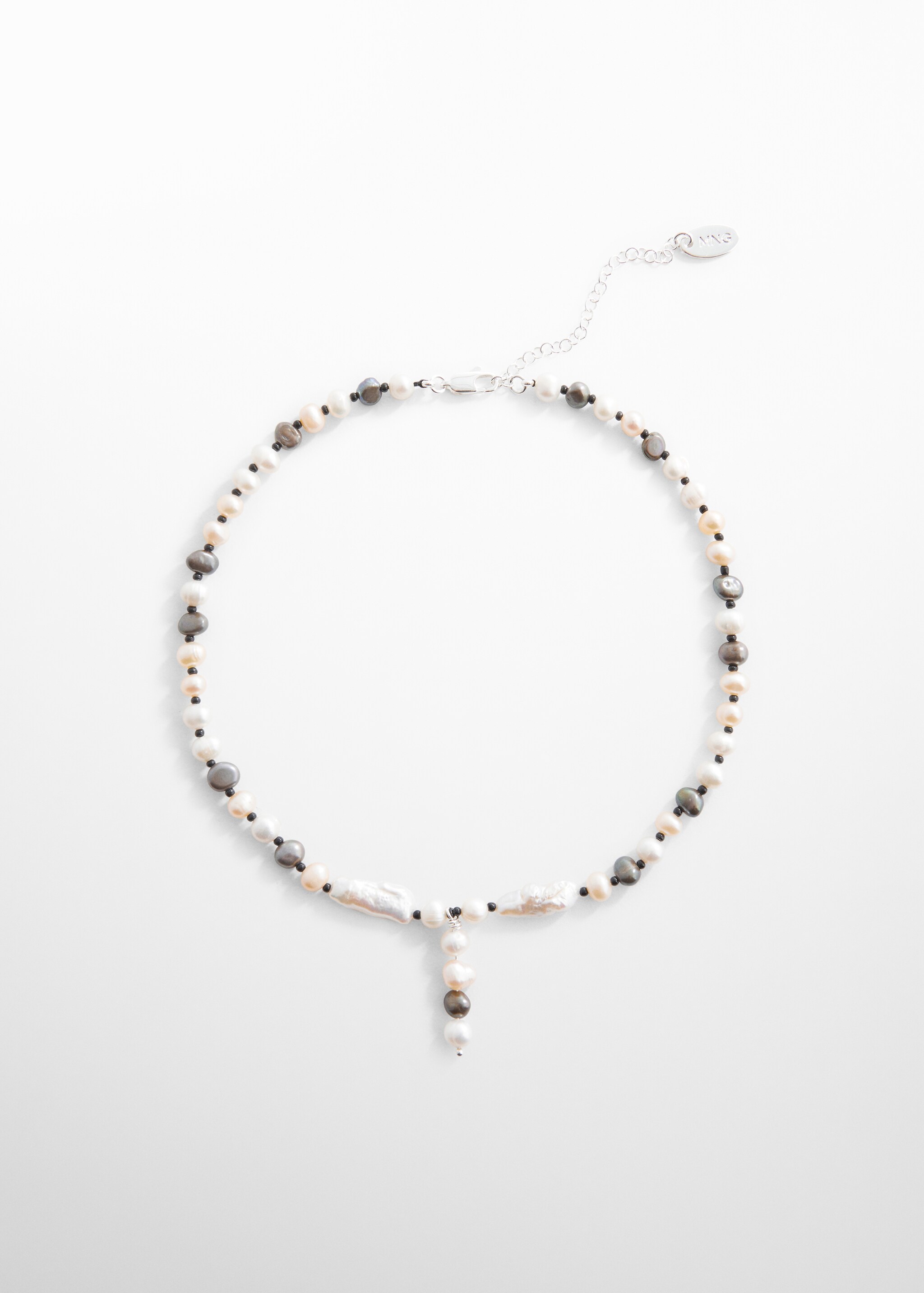 Ожерелье с комбинированными натуральными жемчужинами - Изделие без модели