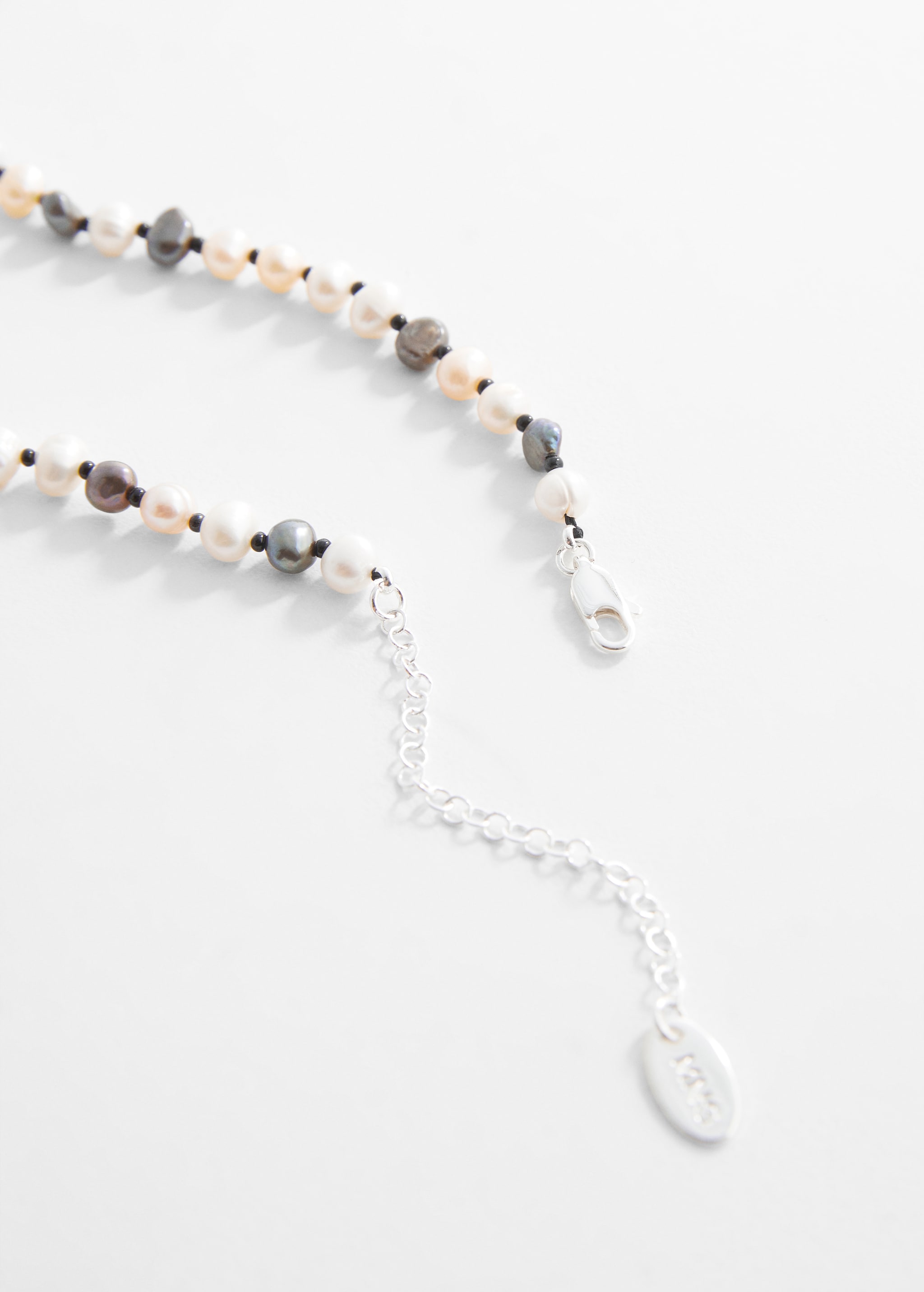 Combined natural pearl necklace - Details of the article 1