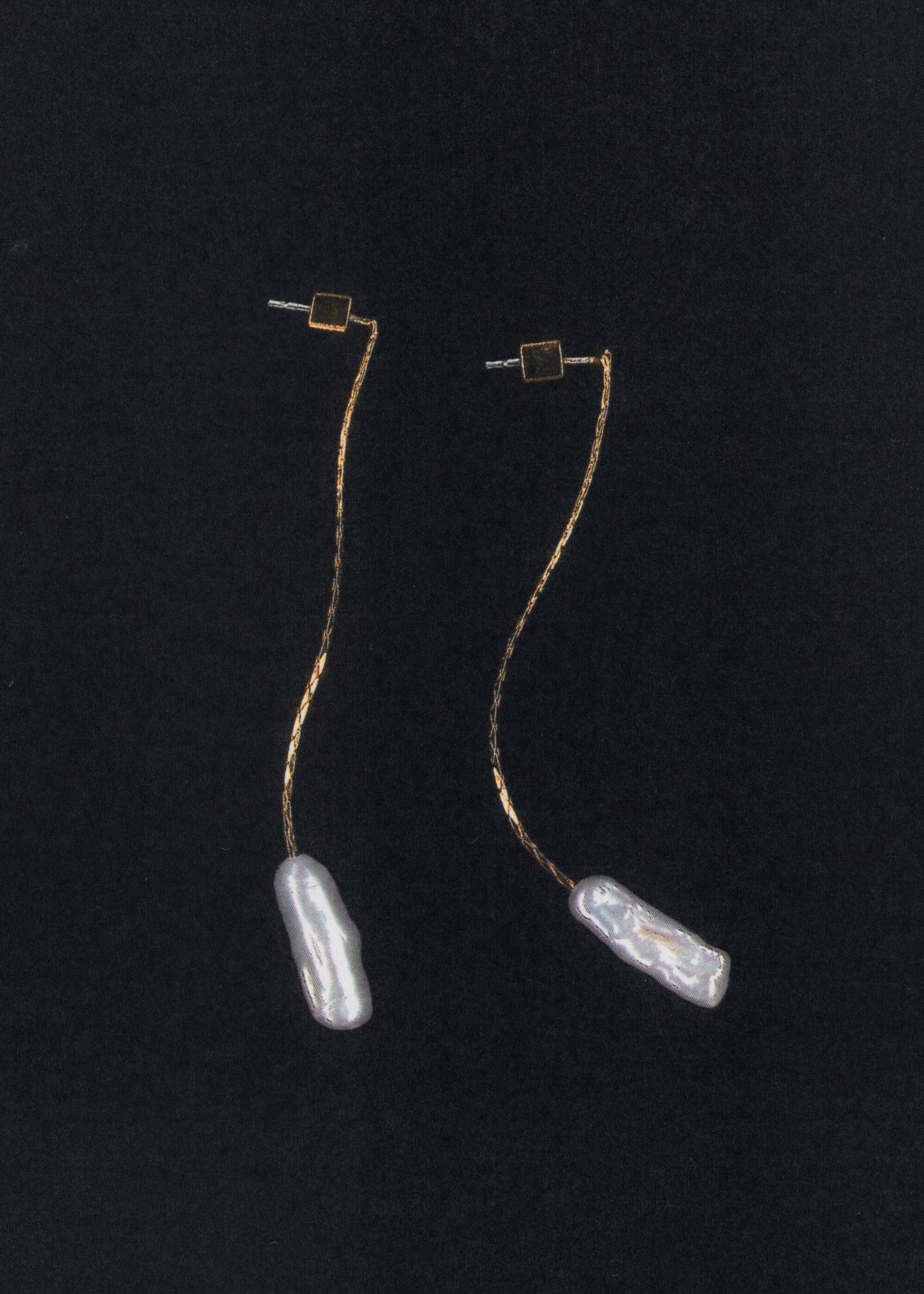 Boucles d’oreilles fil perle naturelle - Détail de l'article 8