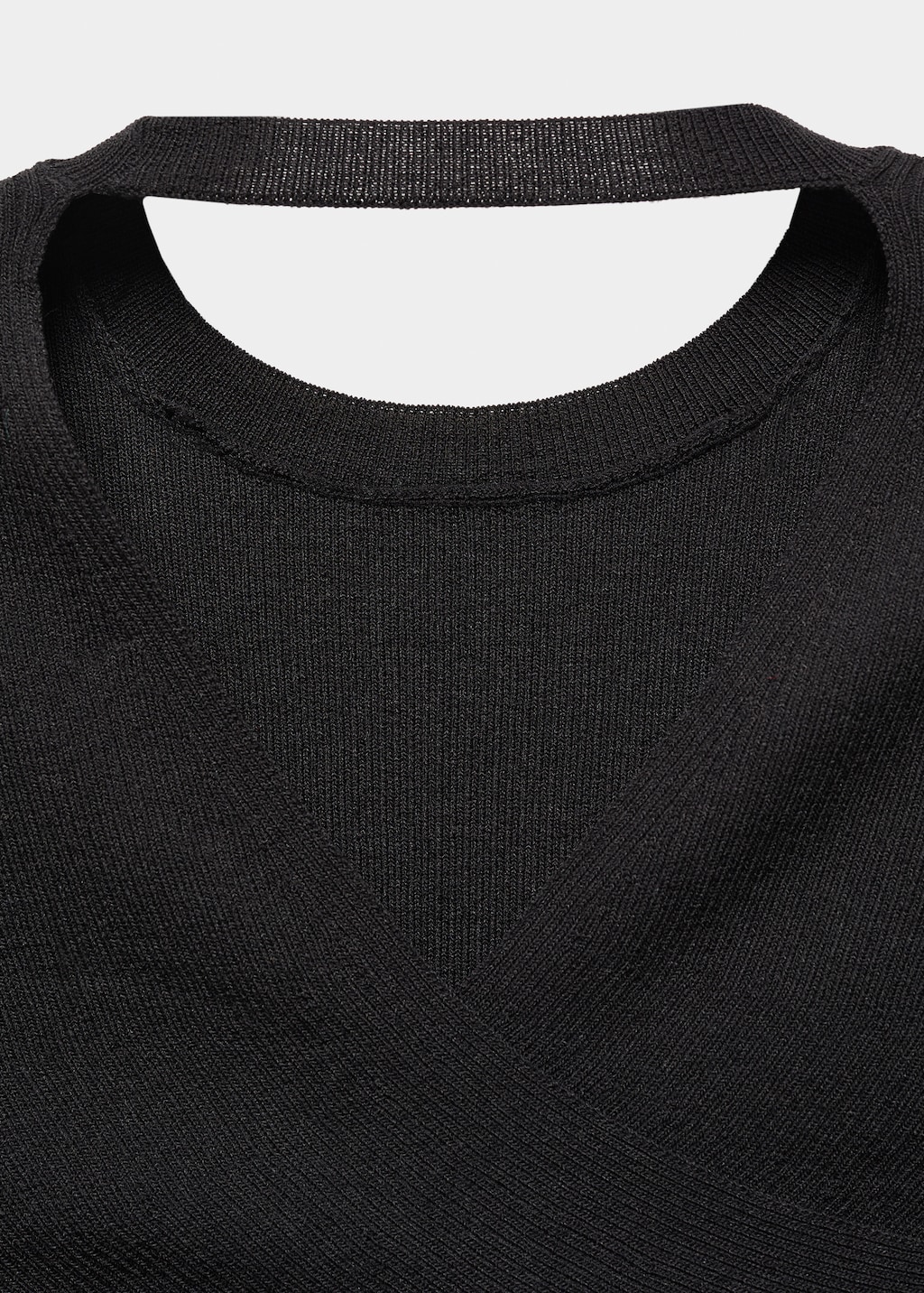 Black cut out sweater hot sale