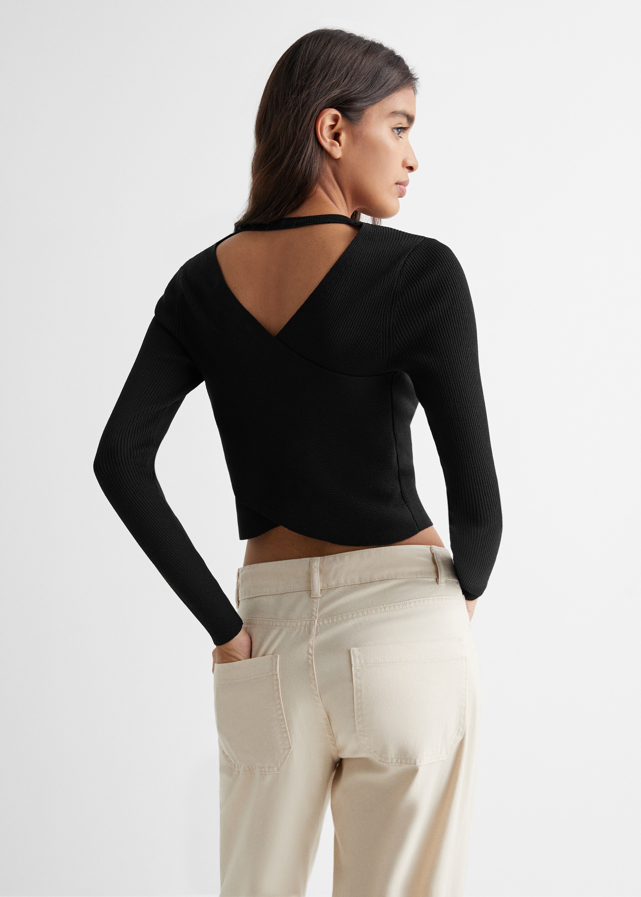 Pull-over maille ouvertures - Verso de l’article