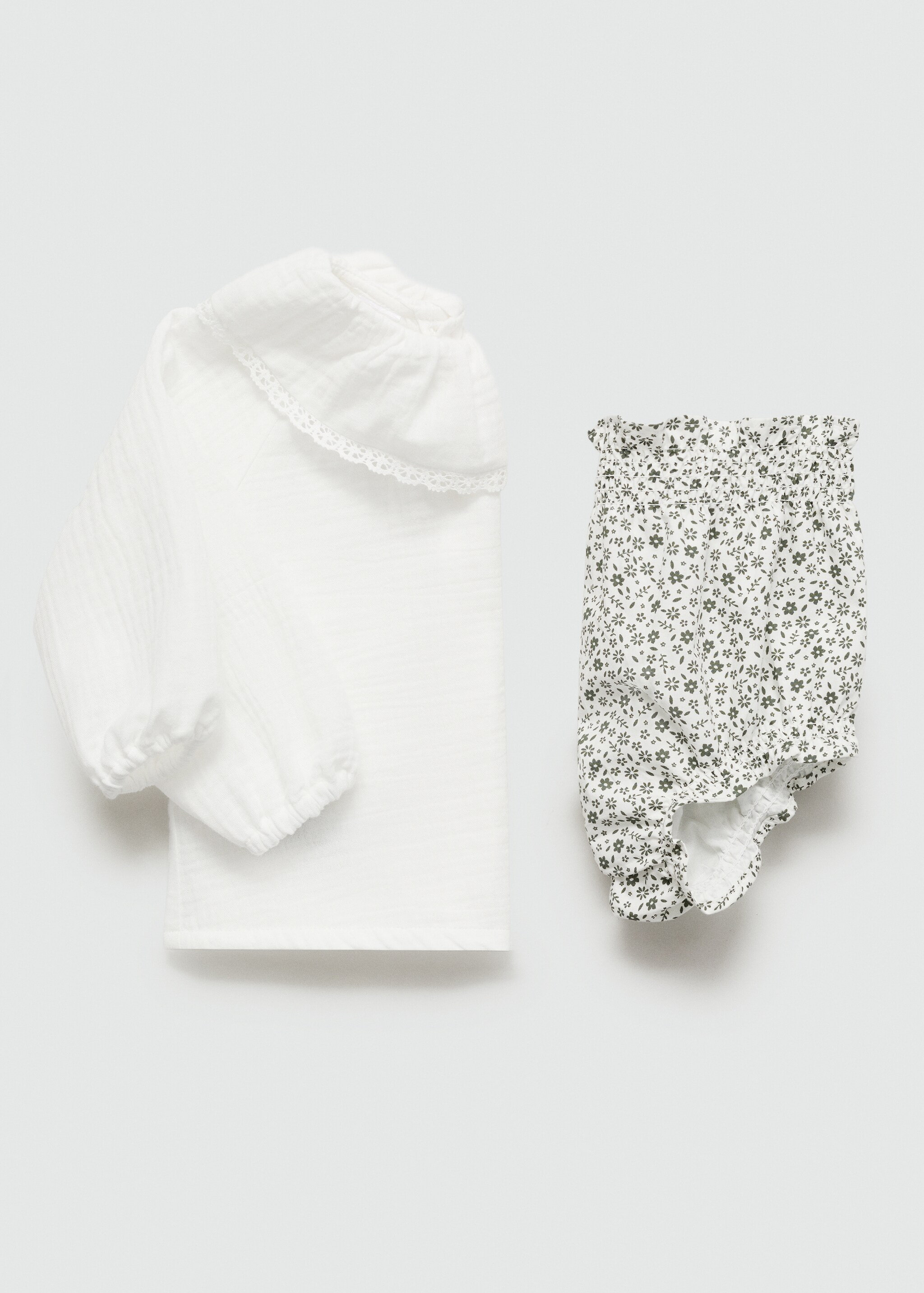 Textured cotton blouse - Details of the article 7