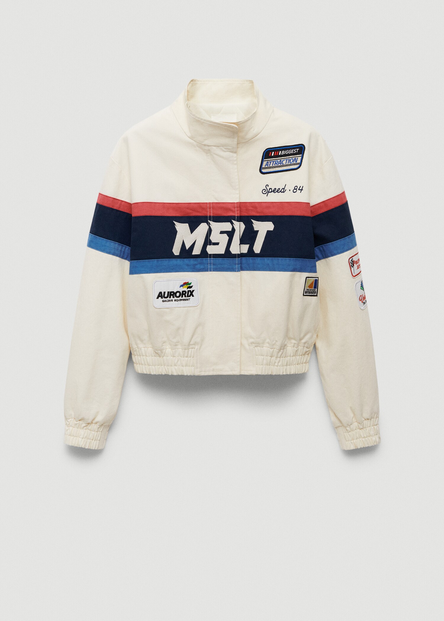 Veste racing coton écussons - Article sans modèle