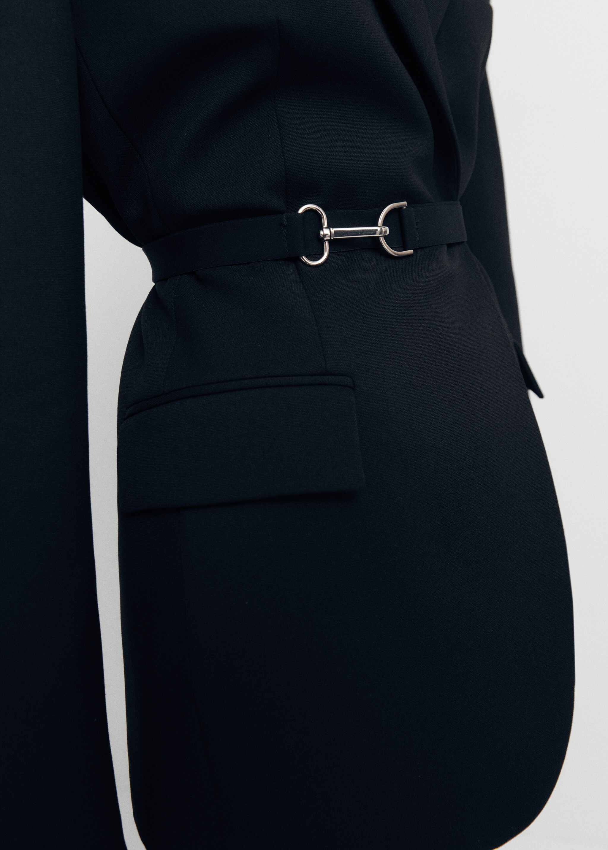 Belt structured blazer - Details of the article 6