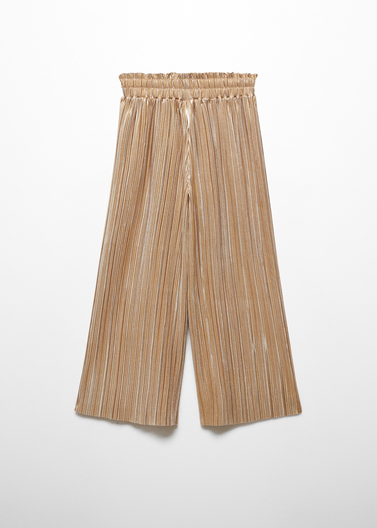 Pantalons rectes metal·litzats - Revers de l'article