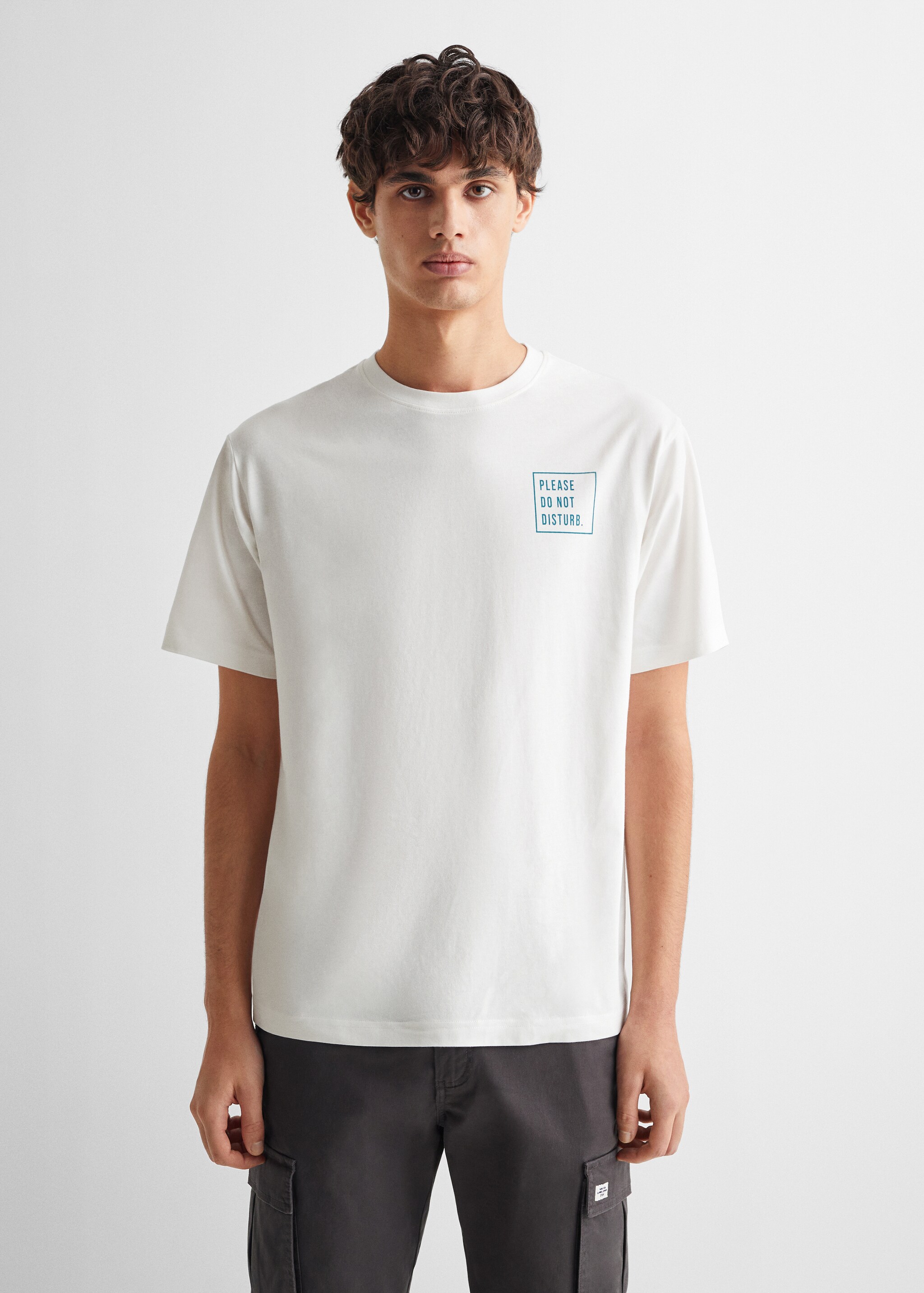 Camiseta algodón mensaje - Plano medio