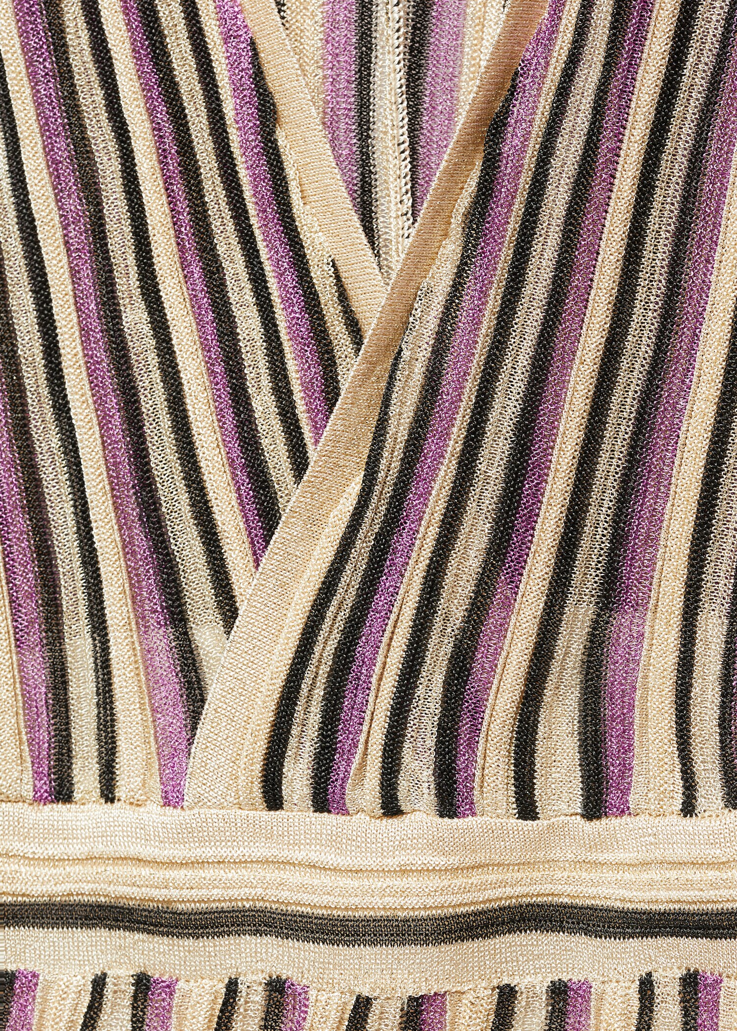 Vestido lúrex escote cruzado - Detalle del artículo 8