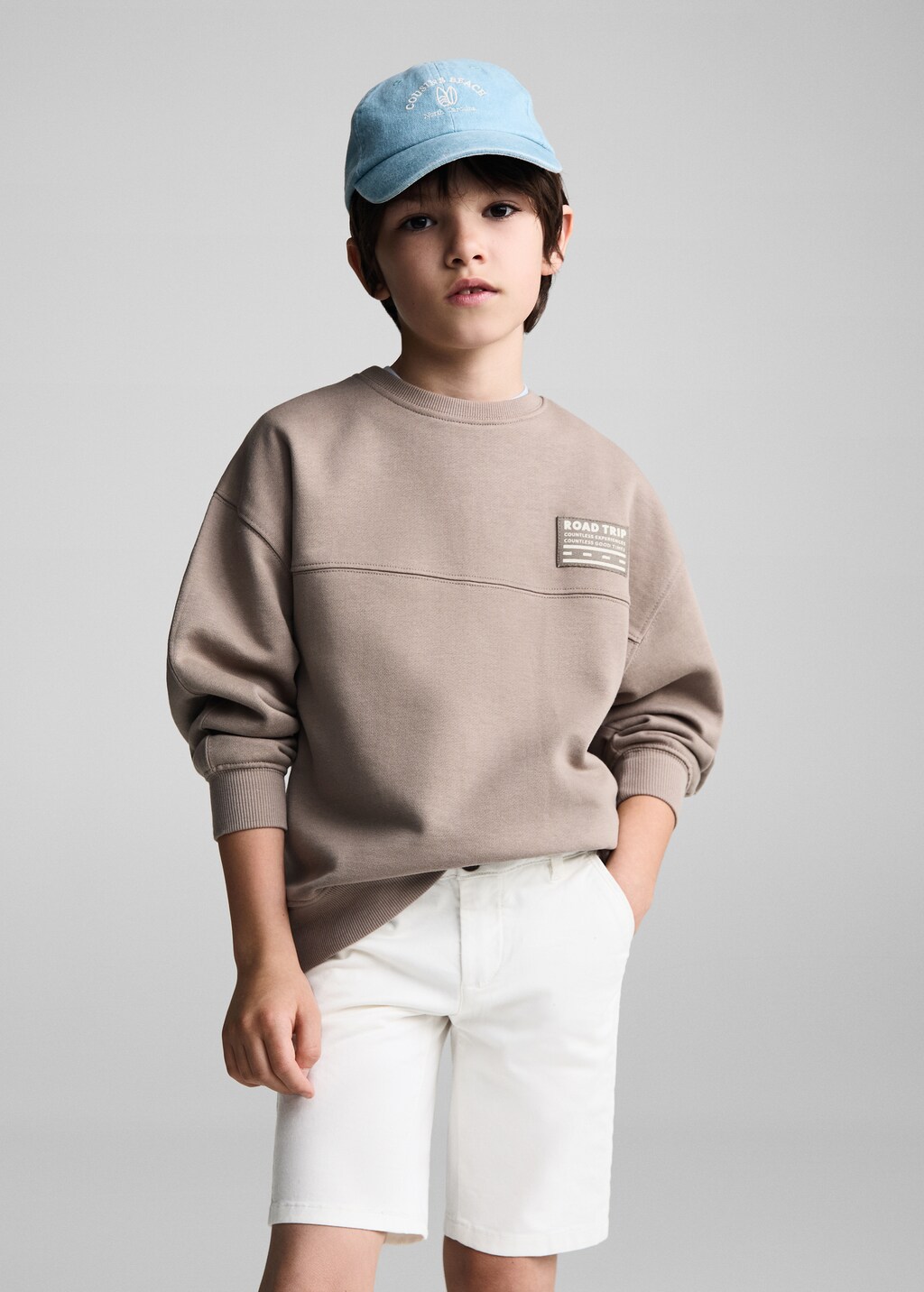 Slim fit chino cotton bermuda shorts Kids MANGO Oman
