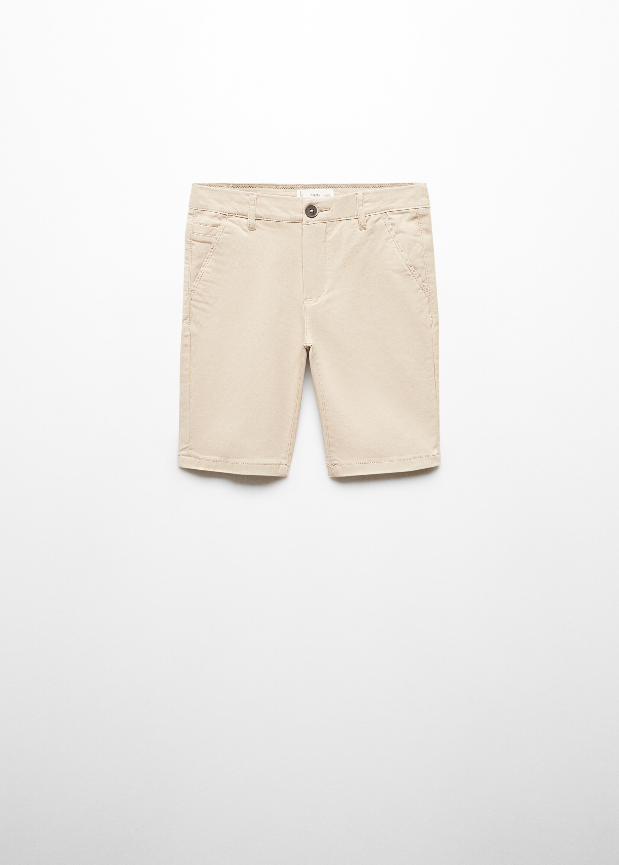 Slim-fit chino cotton bermuda shorts - Article without model