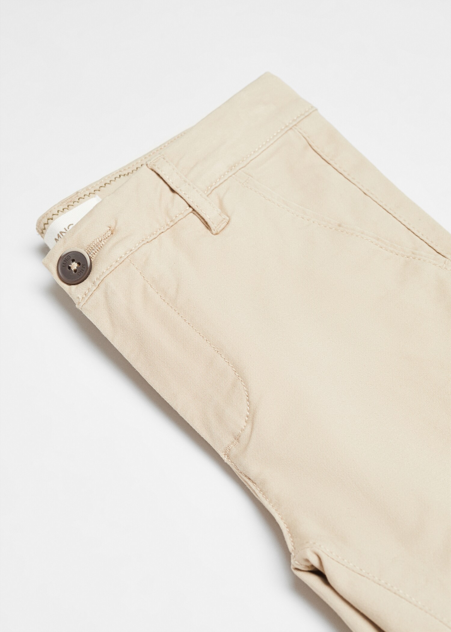 Slim-fit chino cotton bermuda shorts - Details of the article 8