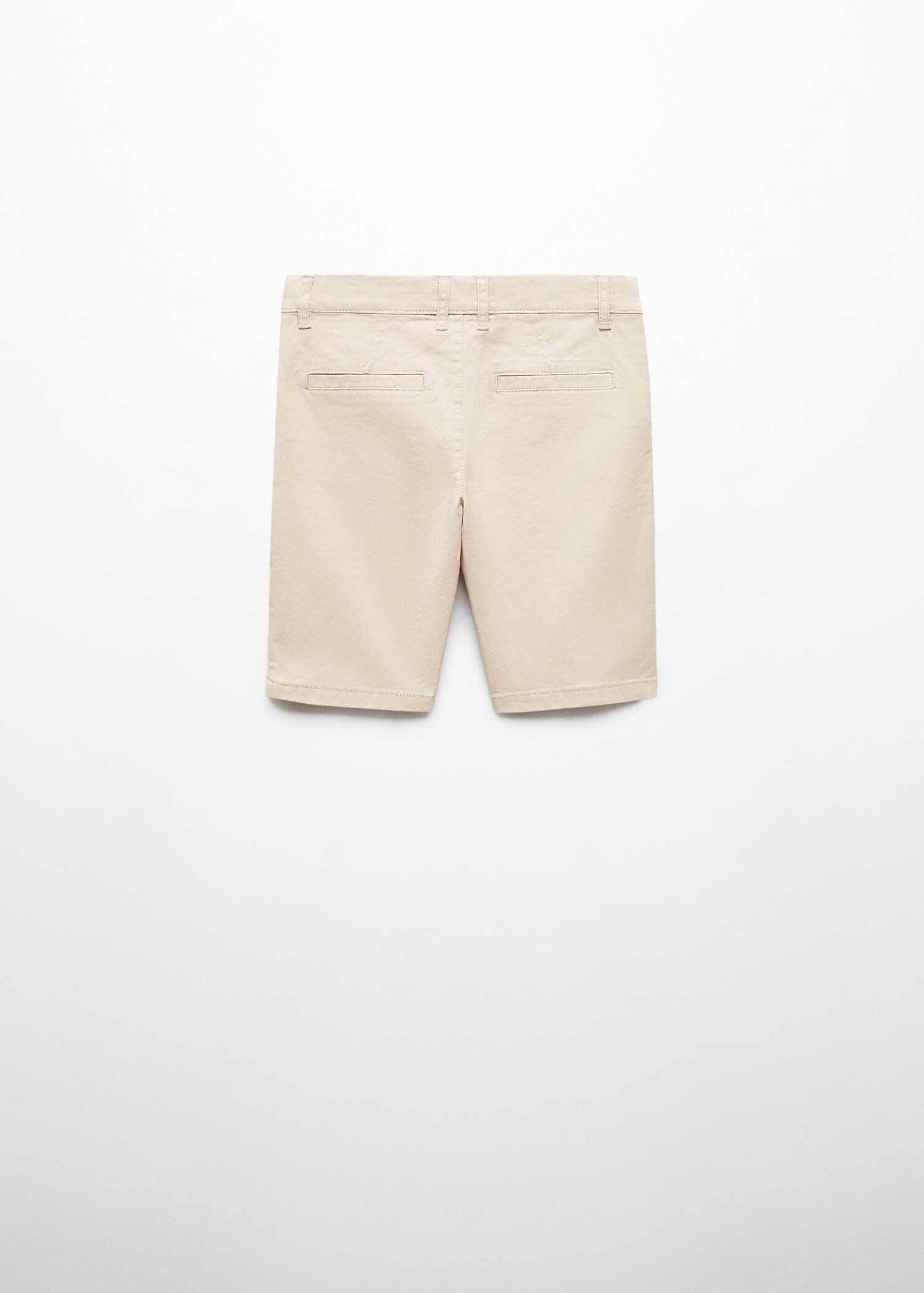 Slim-fit chino cotton bermuda shorts - Reverse of the article