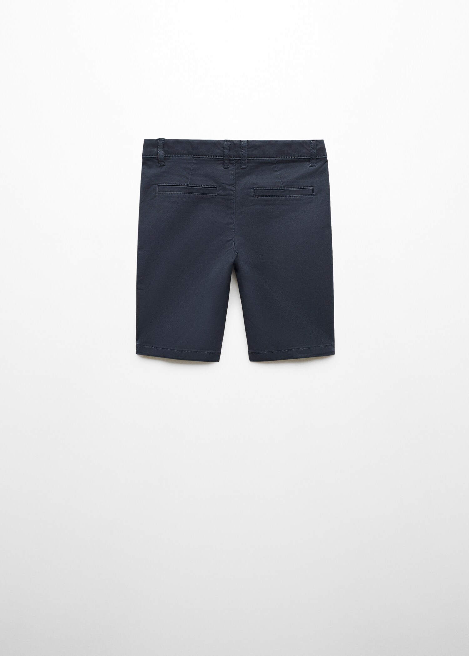 Slim-fit chino cotton bermuda shorts - Reverse of the article