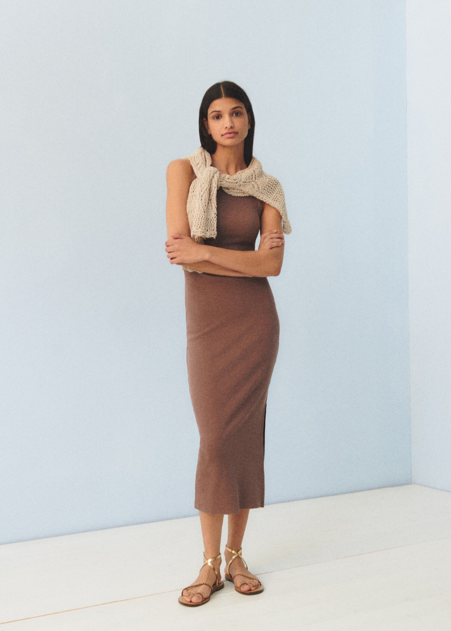 Fitted midi-dress - Details of the article 5