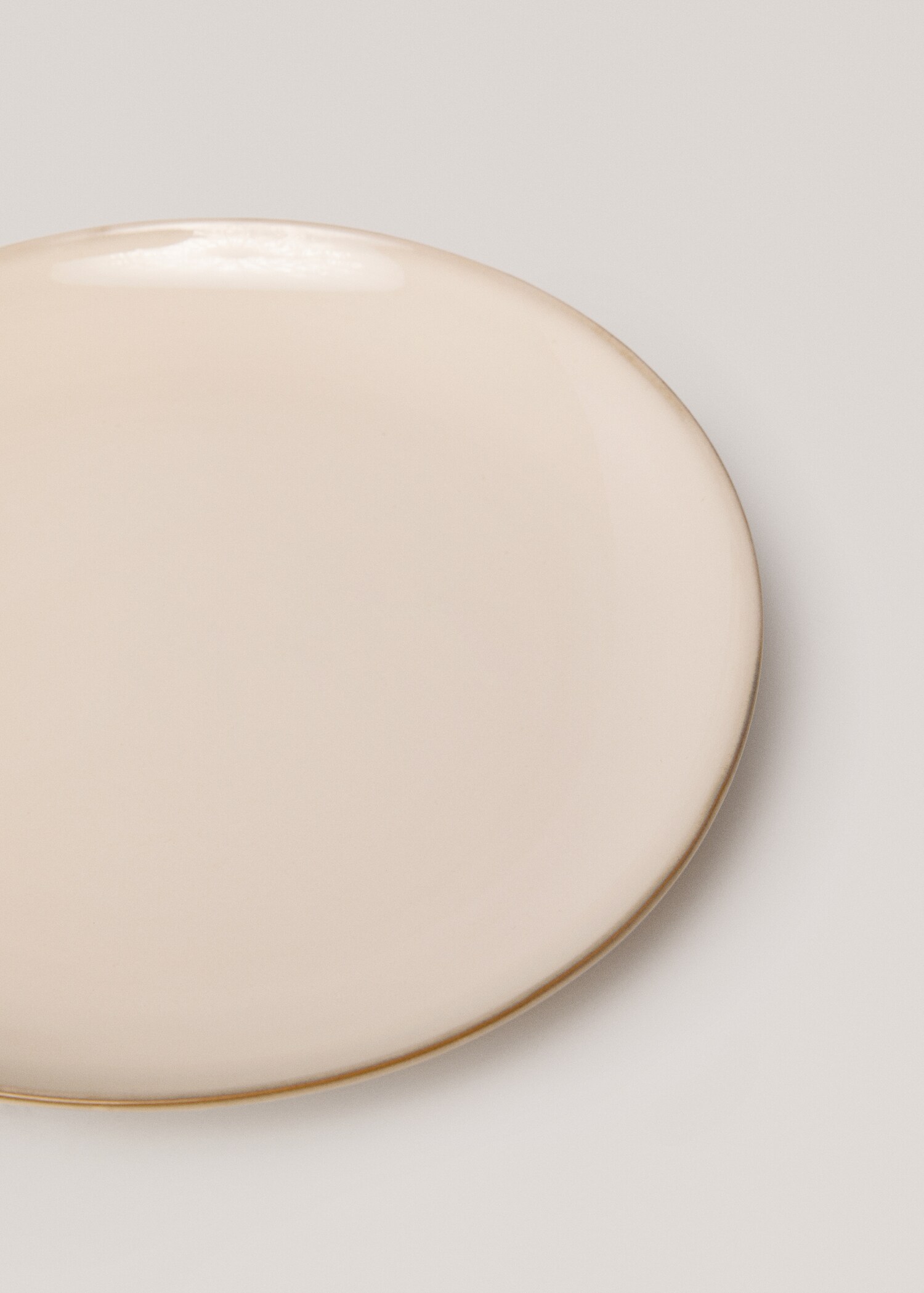 Stoneware flat plate with rim - Details of the article 1