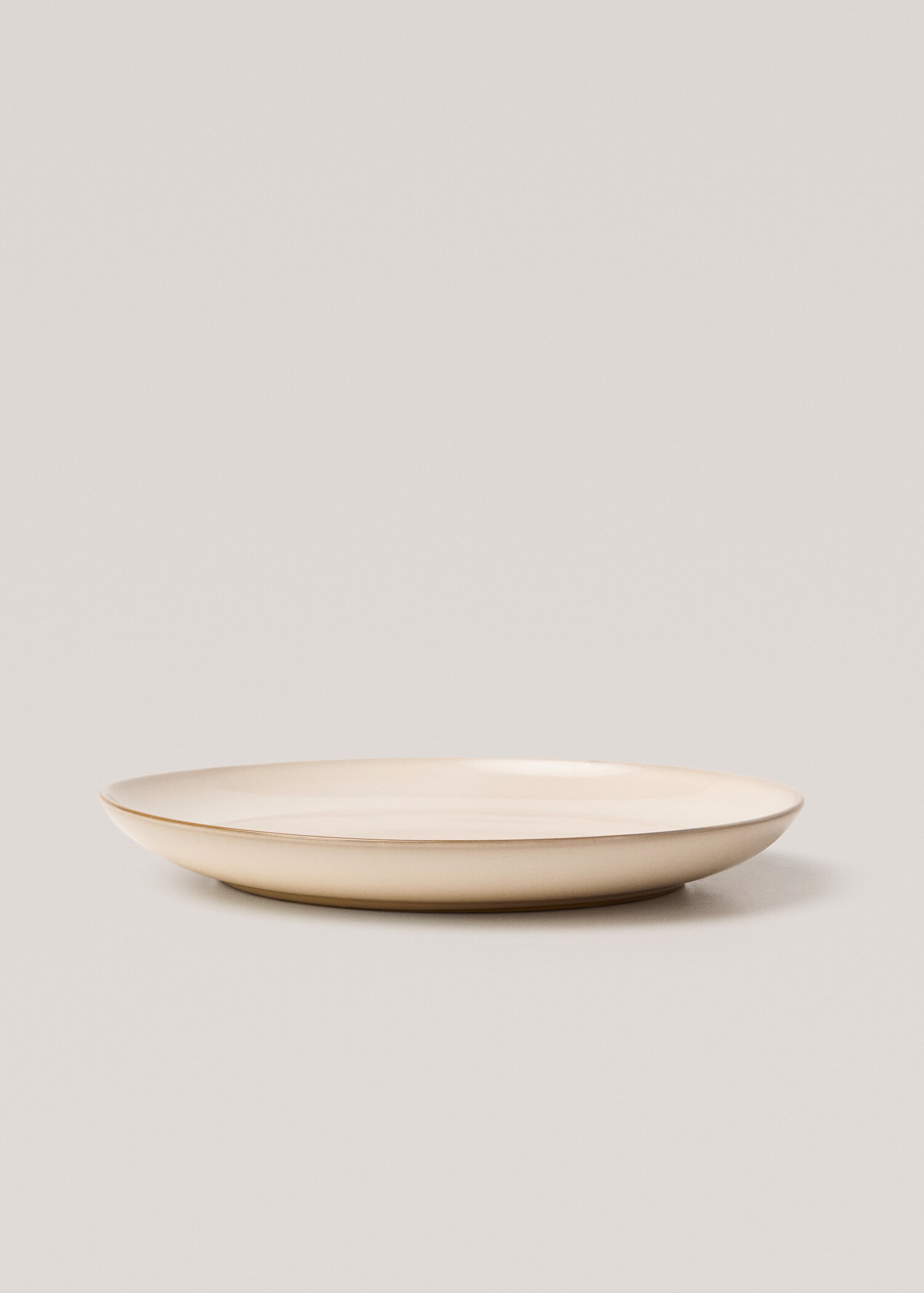 Stoneware flat plate with rim - Details of the article 2