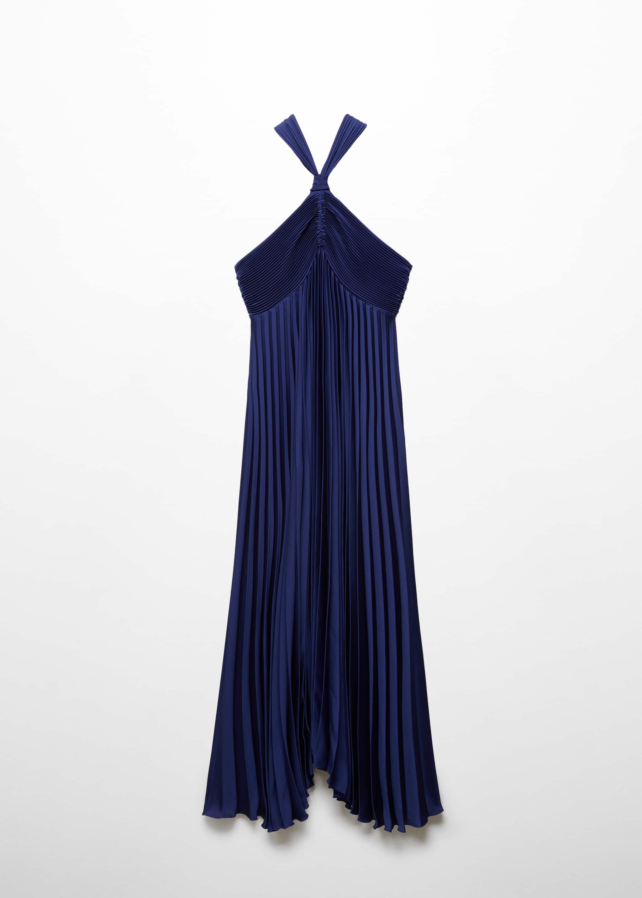 فستان بطيات ورقبة halter - منتج دون نموذج