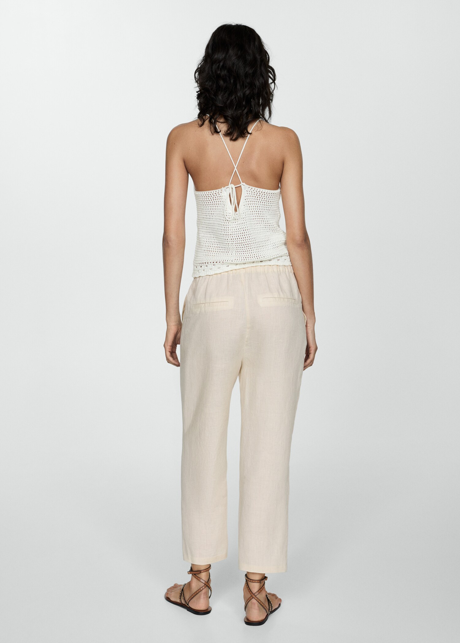 Pantalon 100 % lin - Verso de l’article