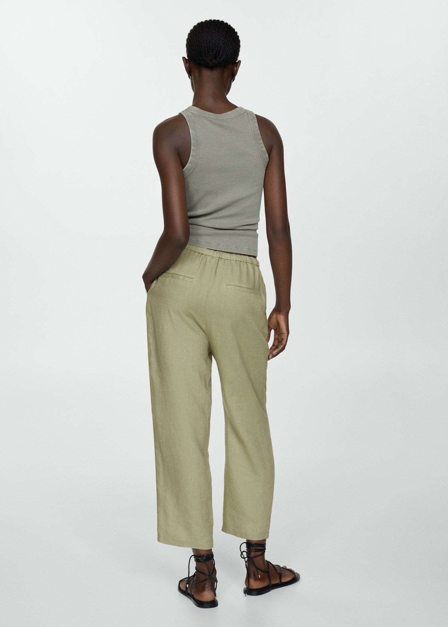 Pantalon 100 % lin - Verso de l’article