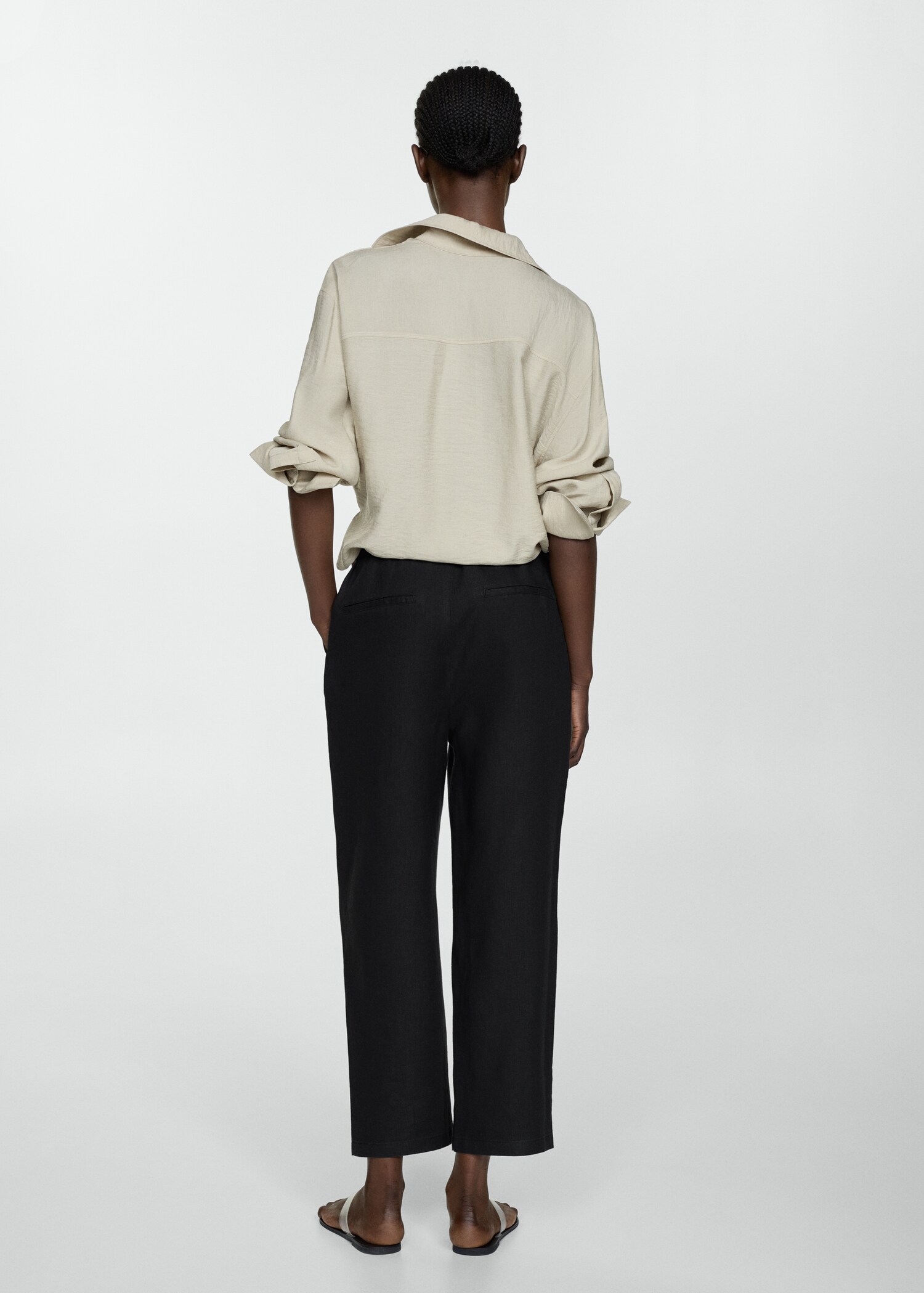Pantalon 100 % lin - Verso de l’article