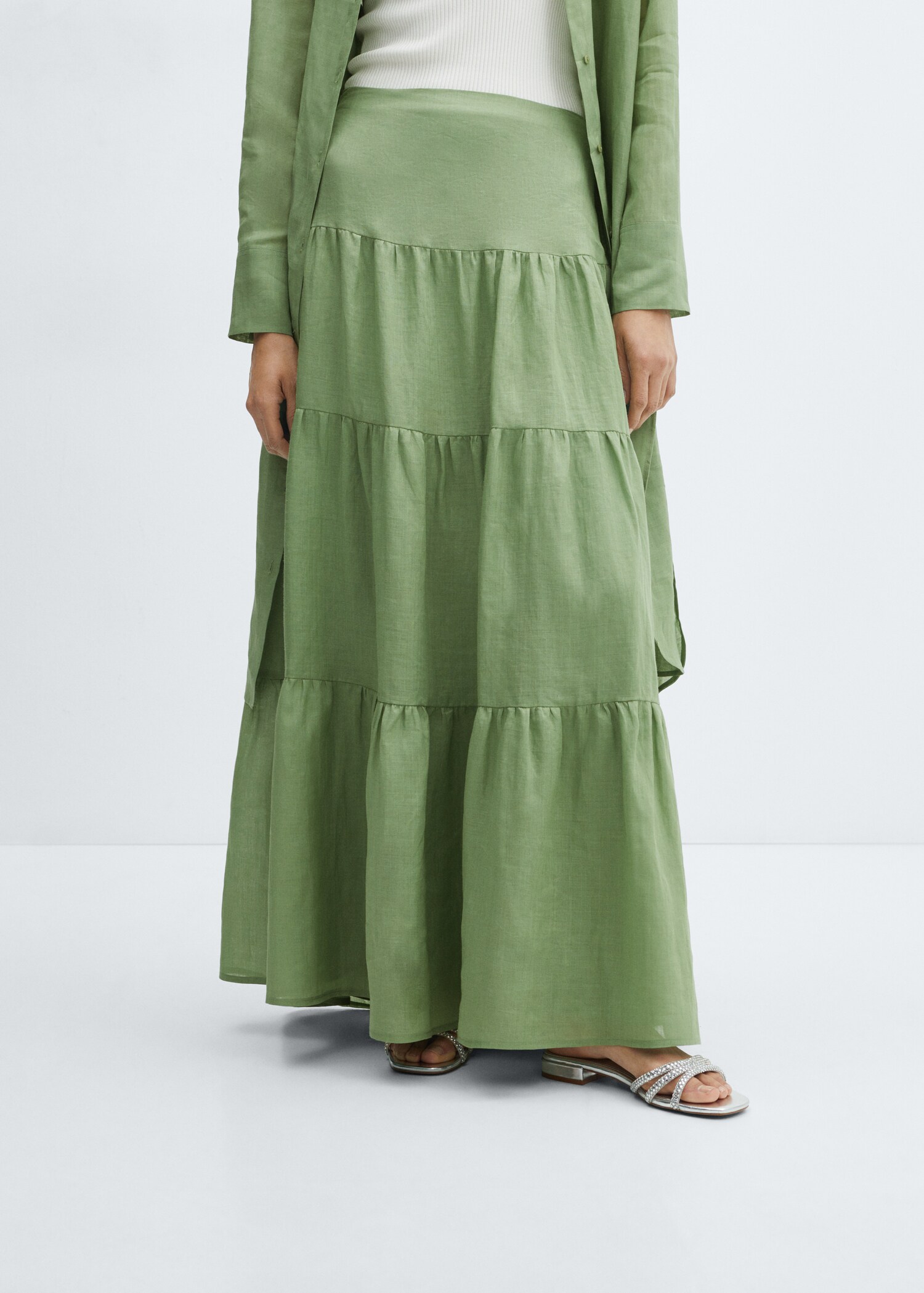 Falda maxi ramio - Plano medio