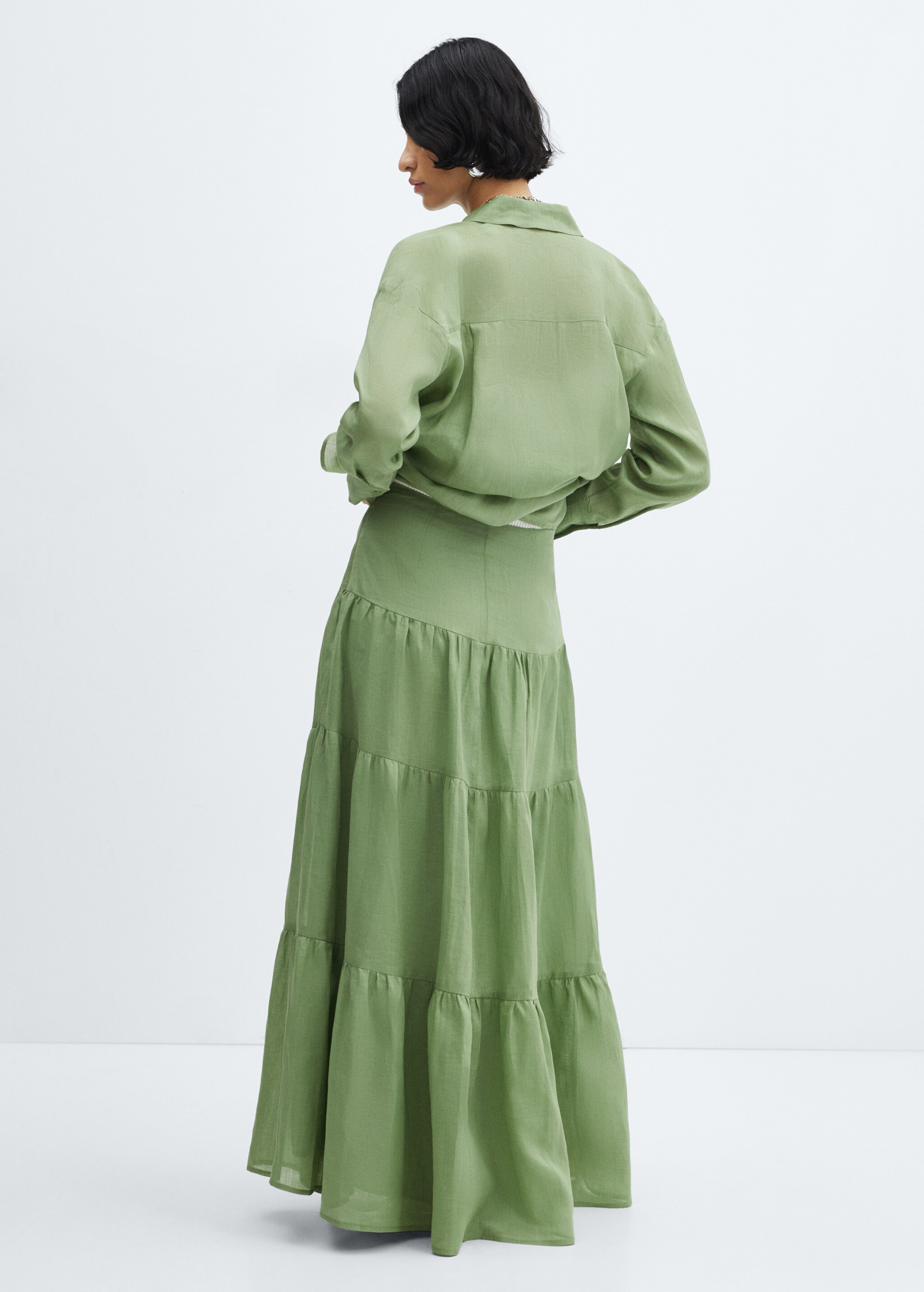 Ramie maxi-skirt - Reverse of the article