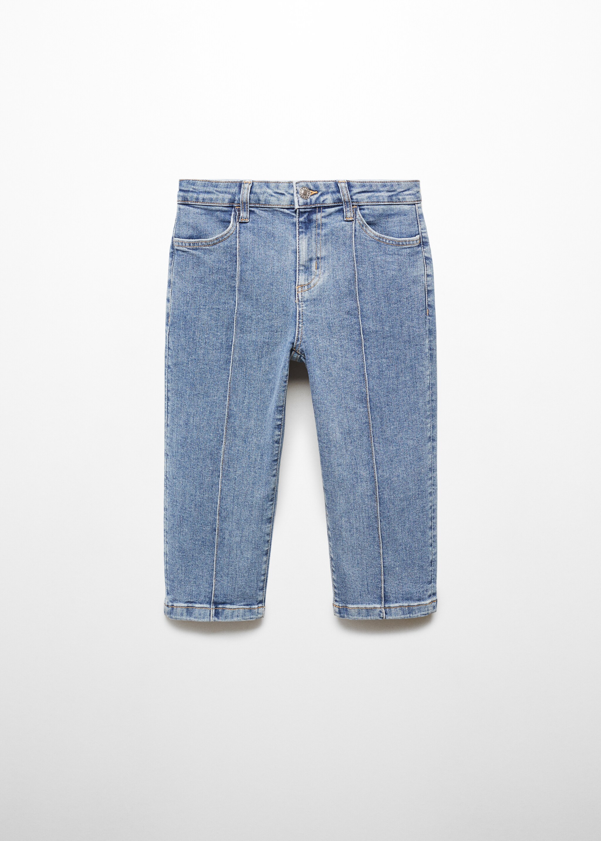 Capri jeans met sierstiksels - Artikel zonder model