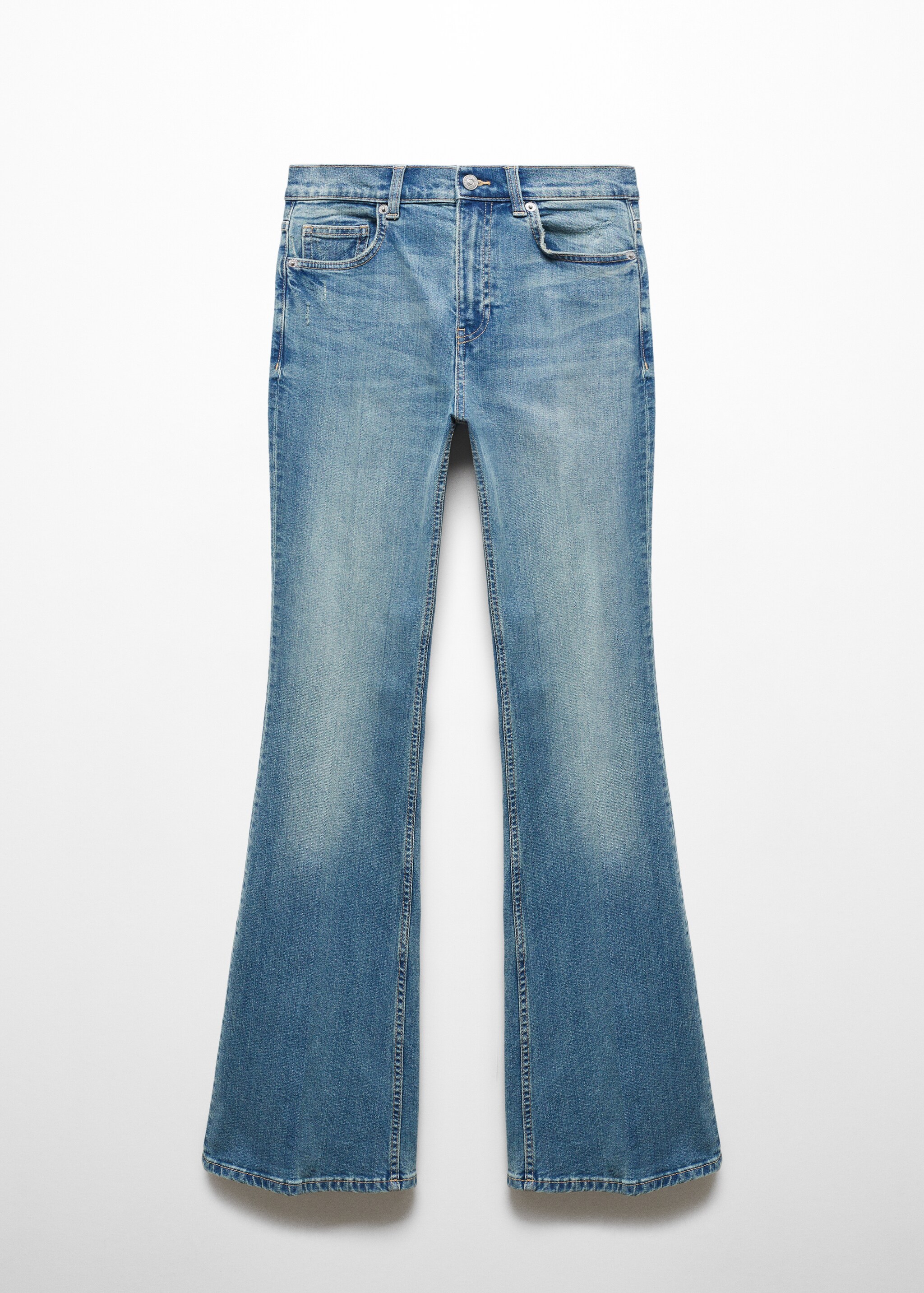 İspanyol paça yüksek bel jean pantolon - Modelsiz ürün