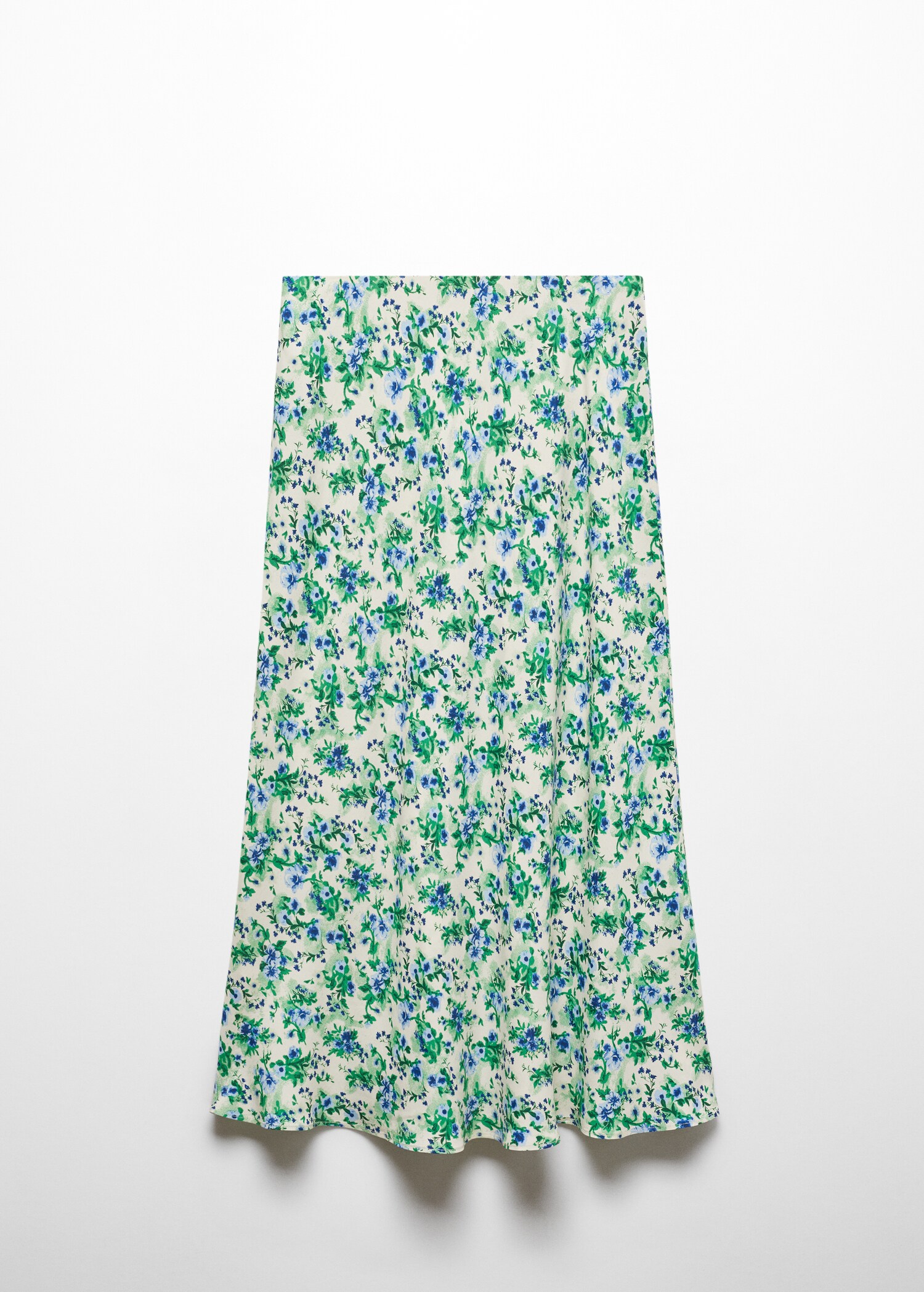 Printed satin skirt - Article without model