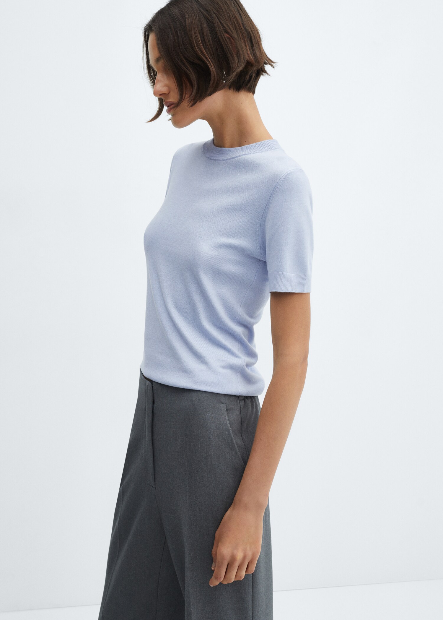 Pull-over manches courtes - Plan moyen