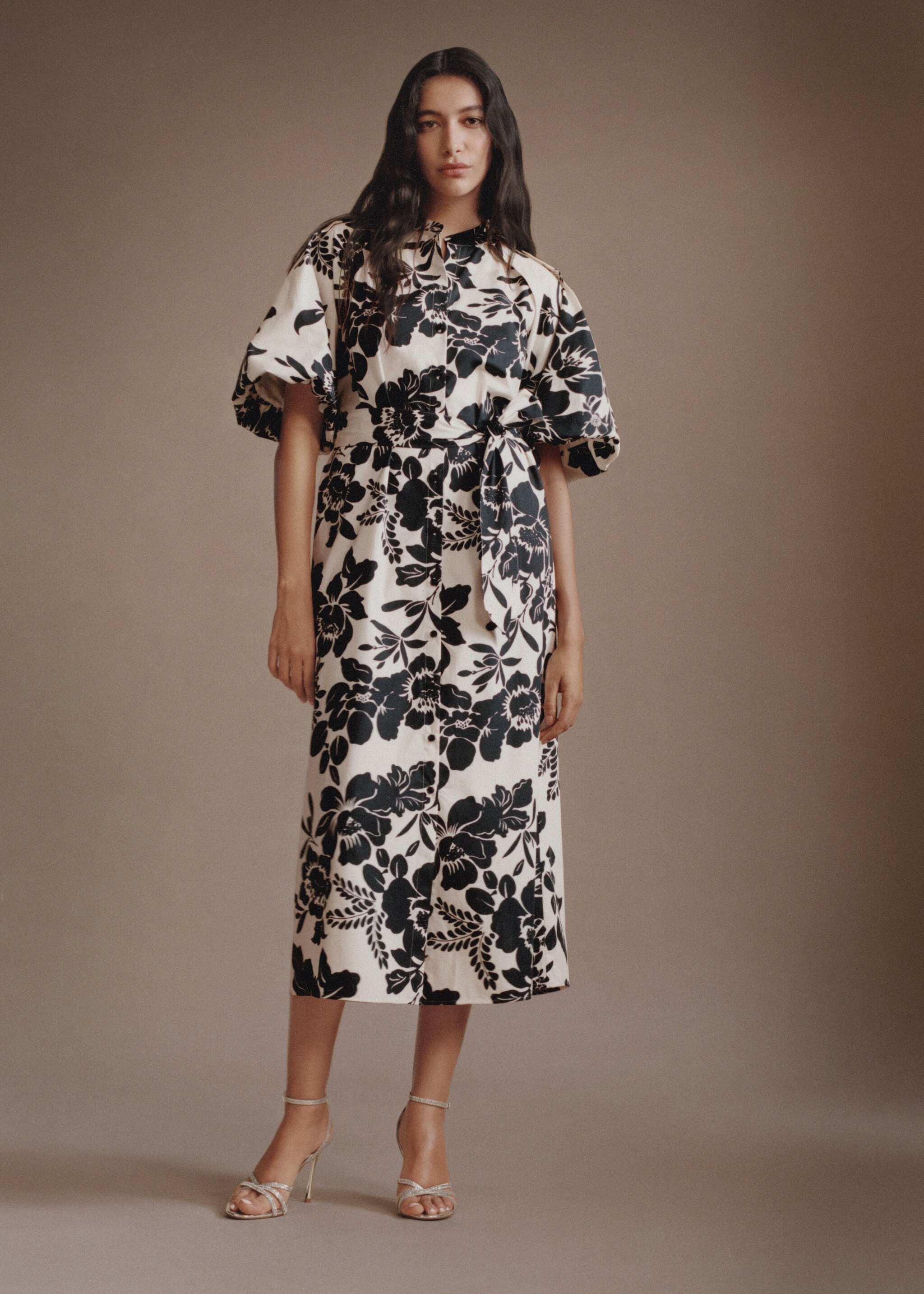 Floral puffed sleeves dress - Details of the article 6